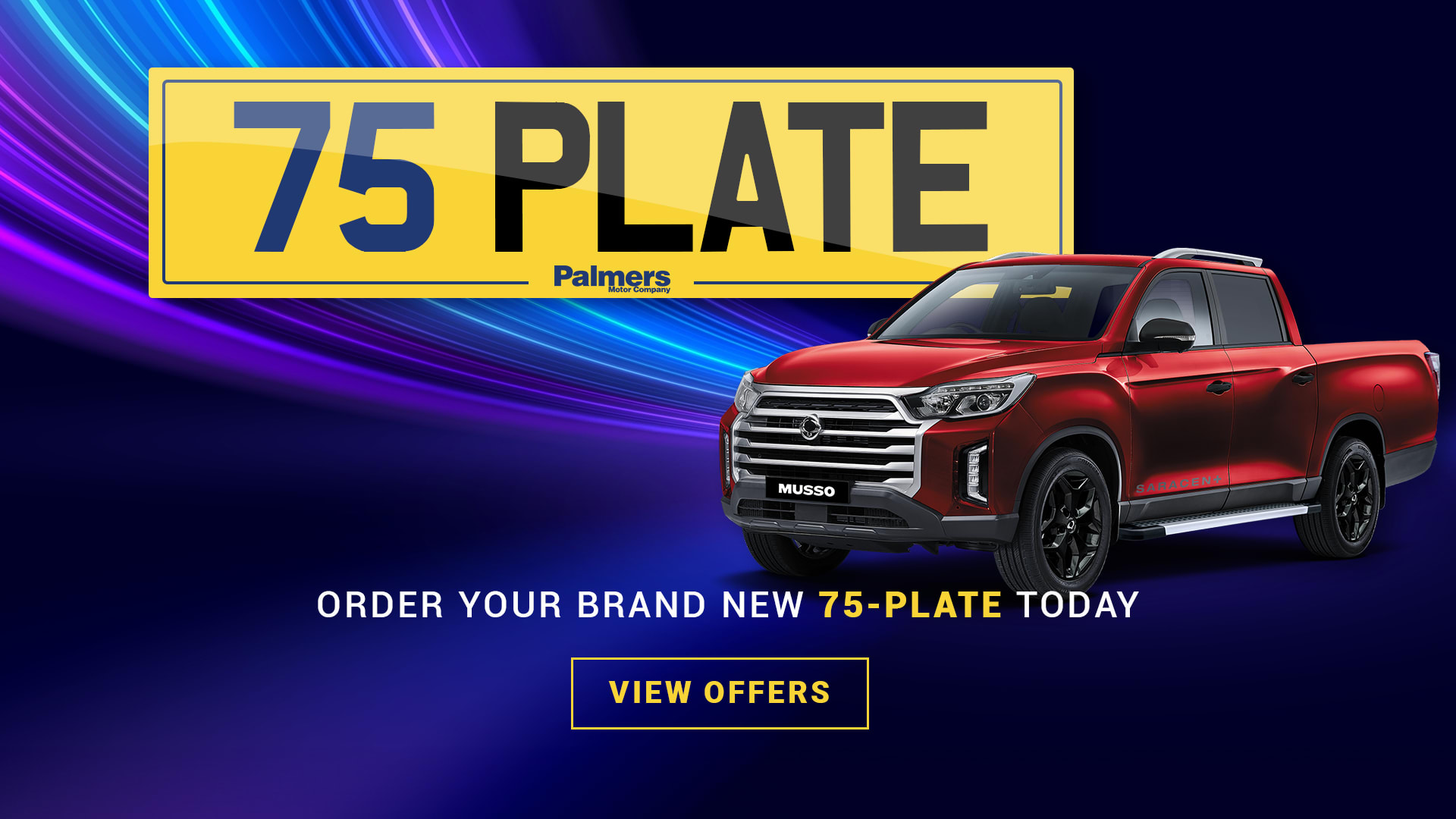 Brand New 75 Plate 