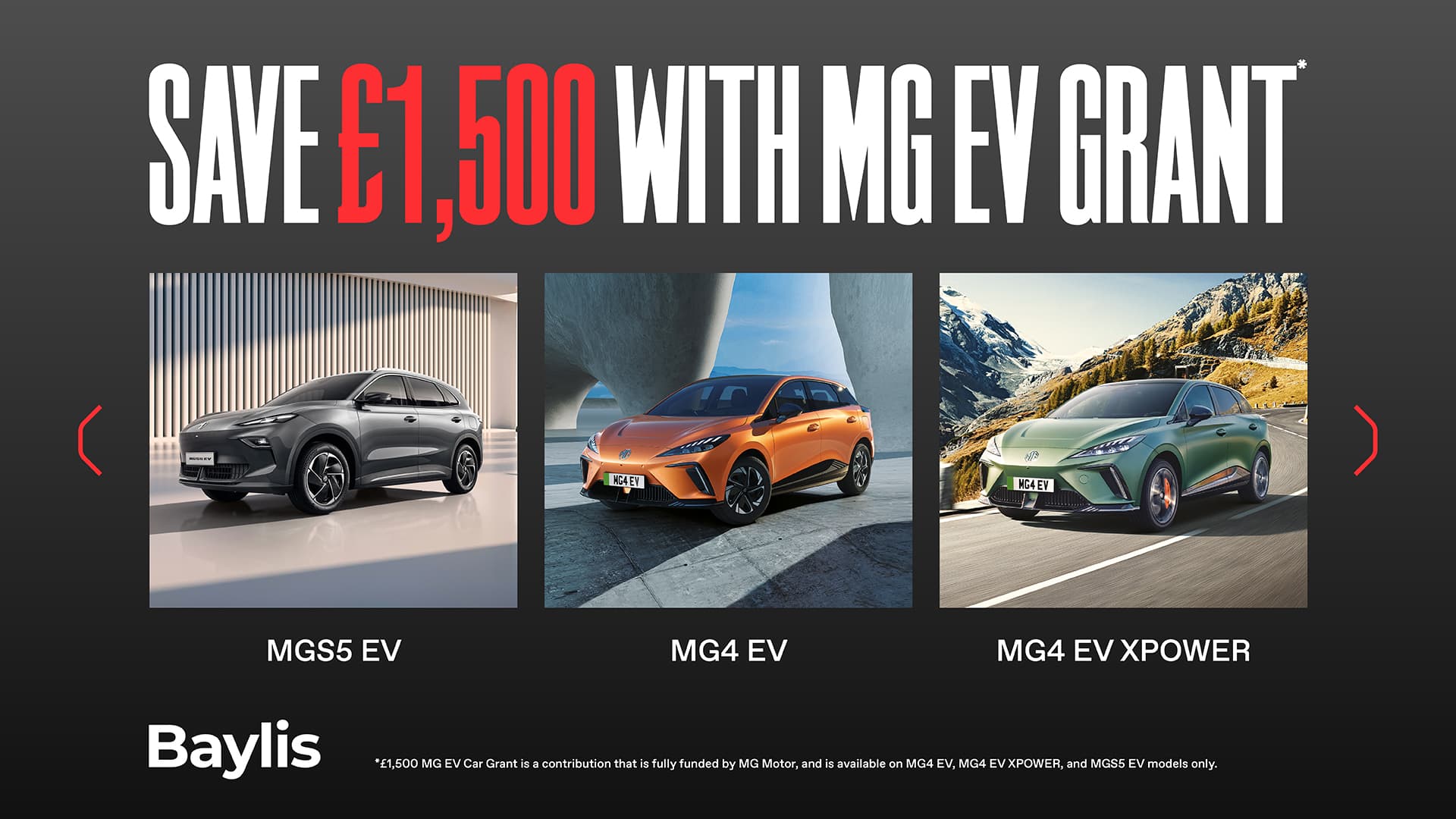 MG EV Grant Q3 25