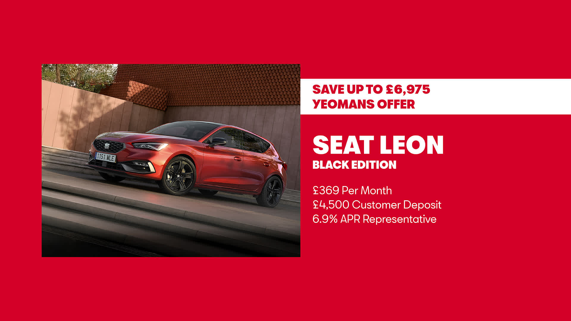 Yeomans Offer - SEAT Leon Black Edition