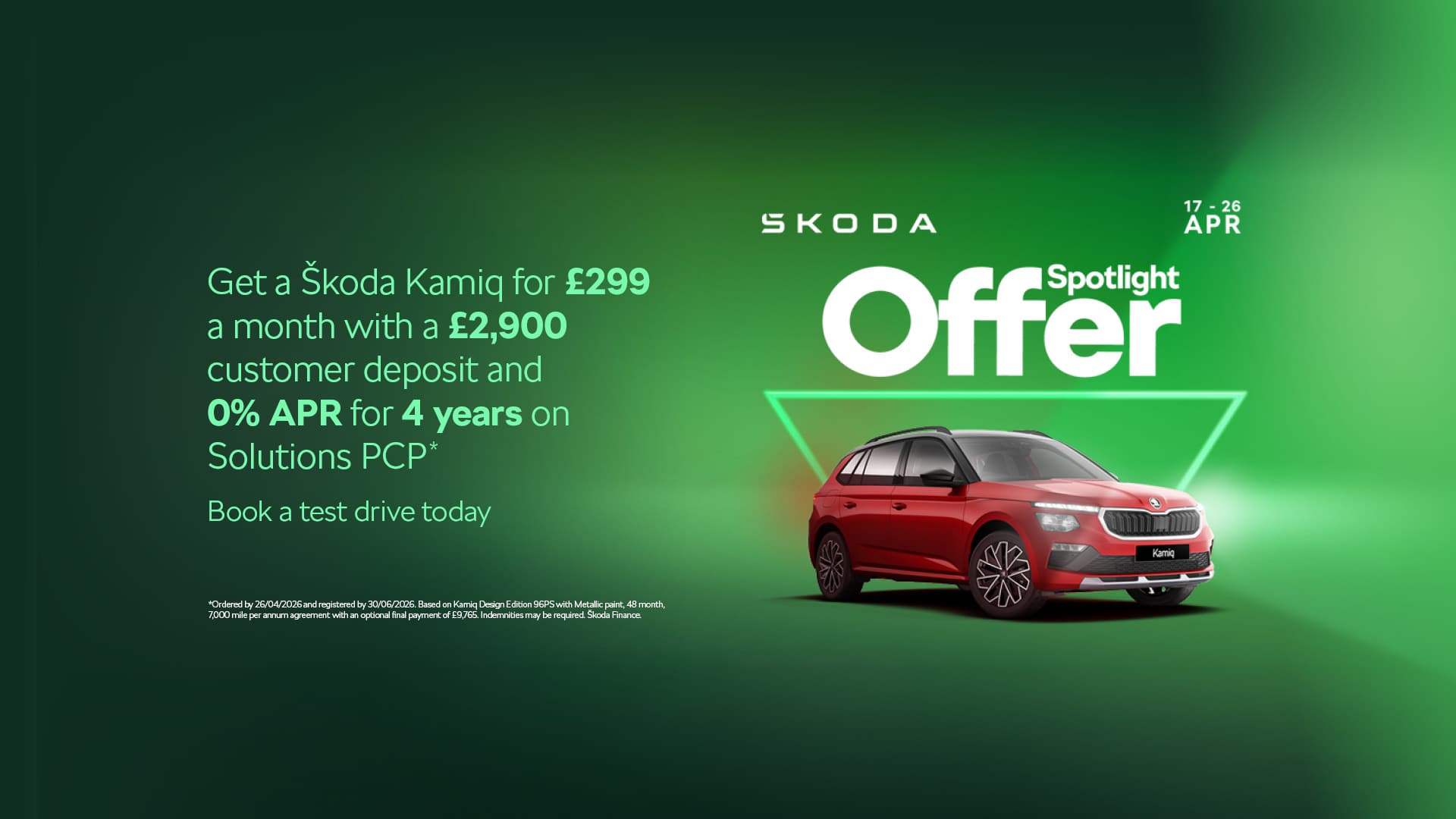 Skoda Kamiq Design Edition Offer