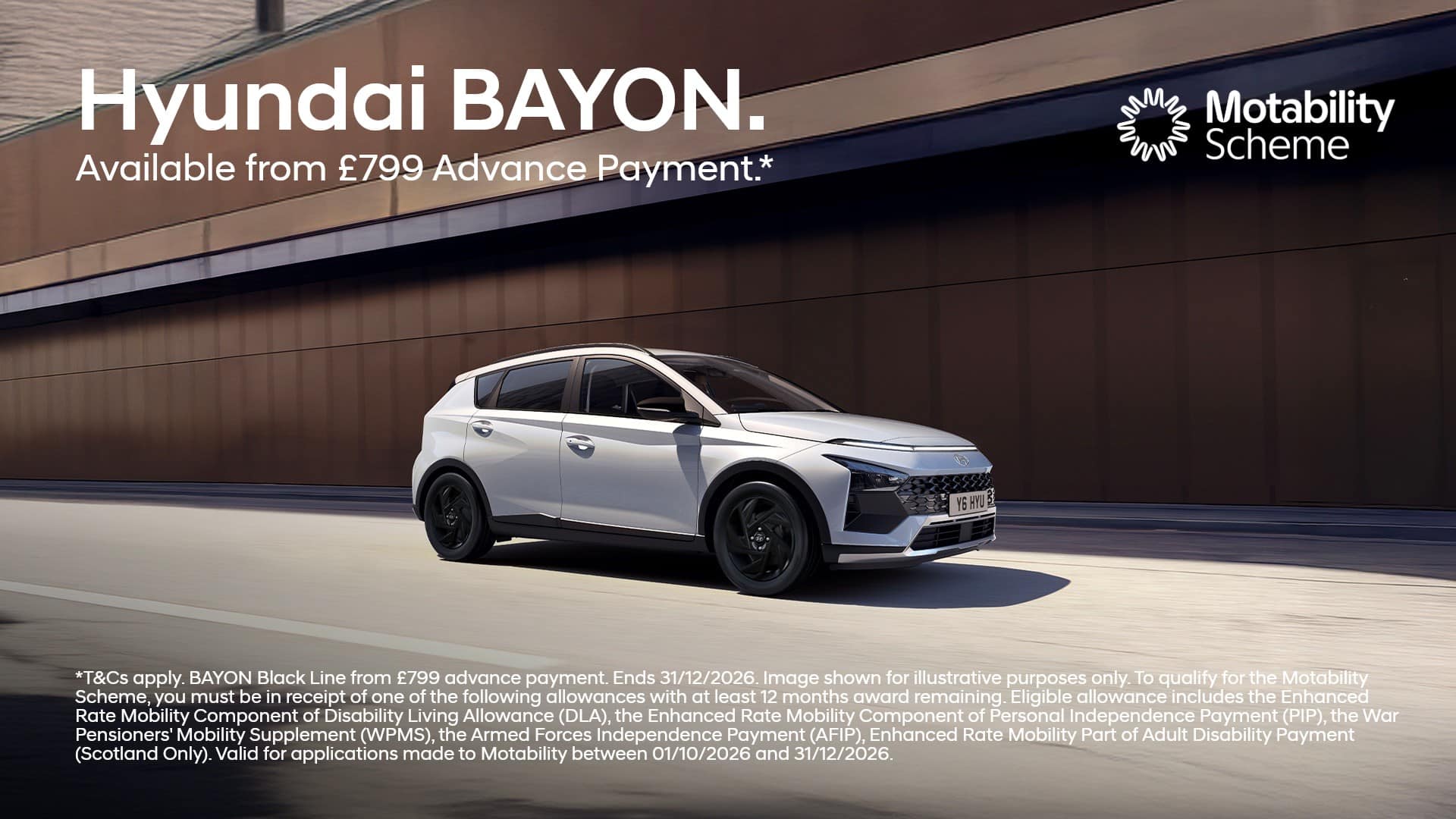 Hyundai BAYON Motability Q4 2026