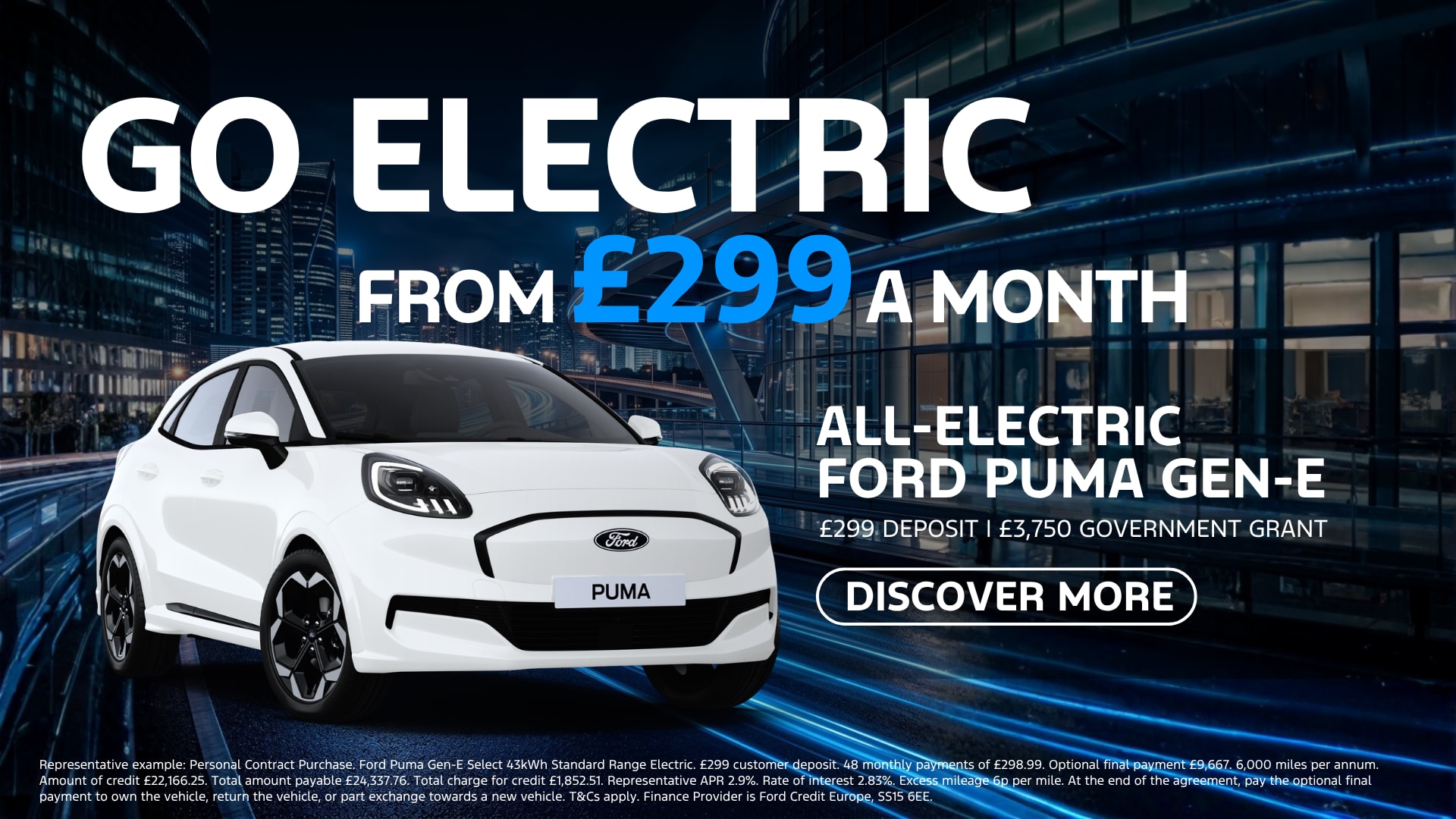 Ford Puma Gen-E Govt Grant Incentive