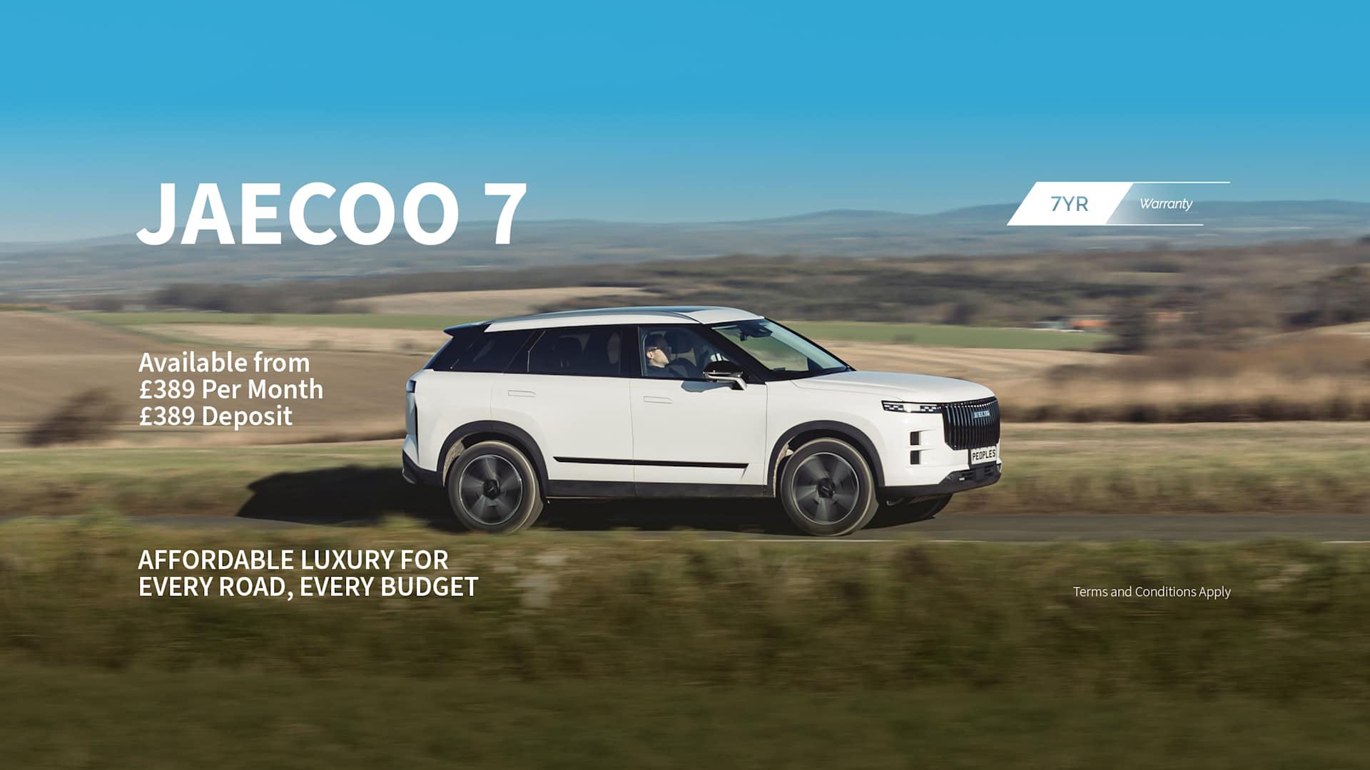 JAECOO 7 Homepage