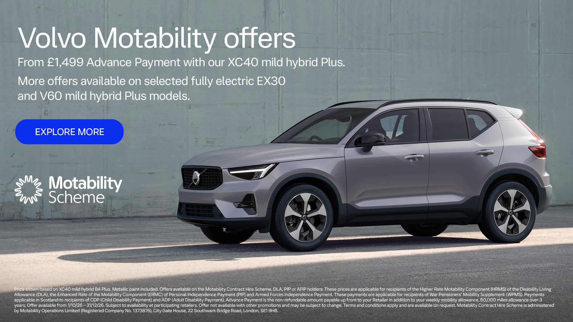 Volvo Motability 2026 Q4