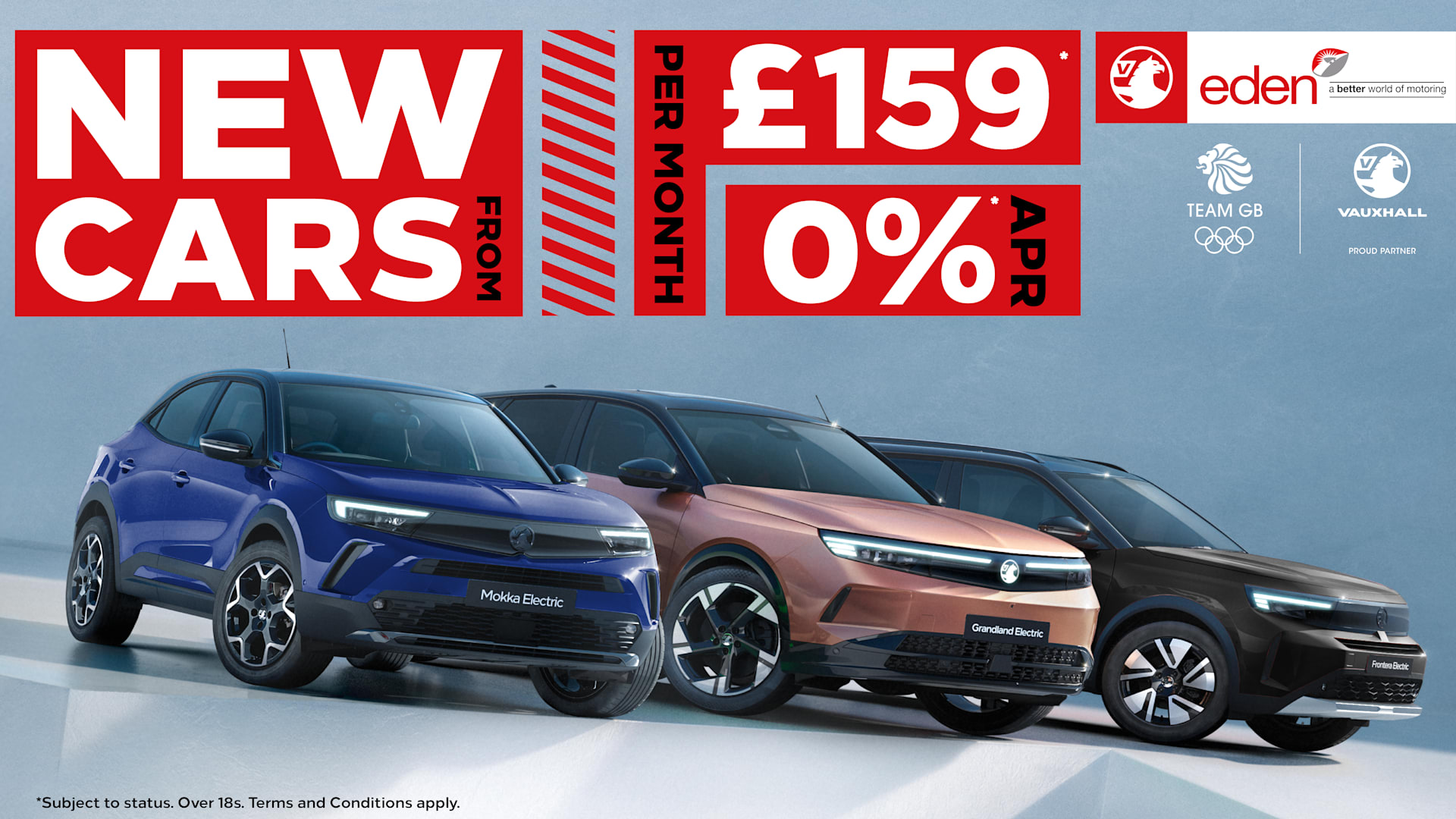 New Cars From £159, 0%
