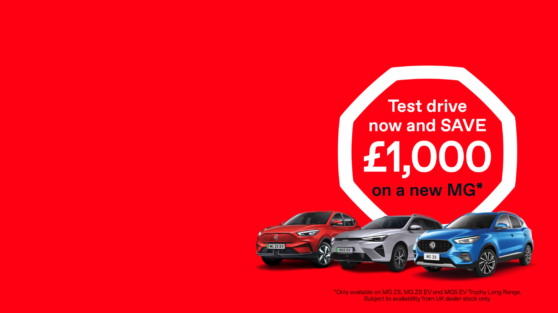 Save £1000 by Booking a Test Drive!