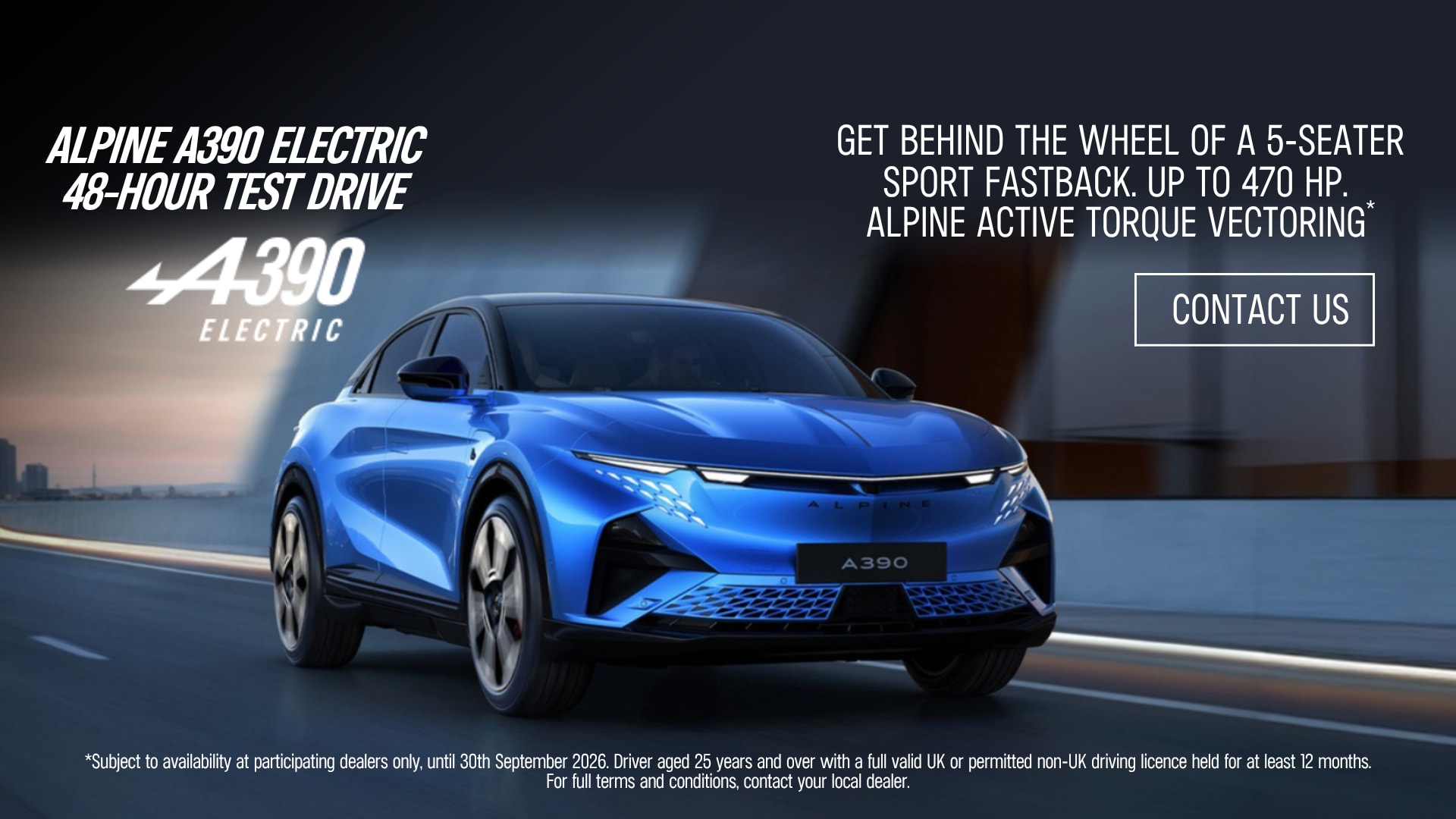 Alpine A390 48 Hour Test Drive