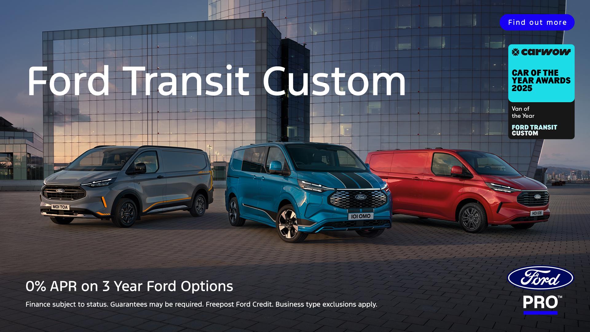 Transit Custom Range