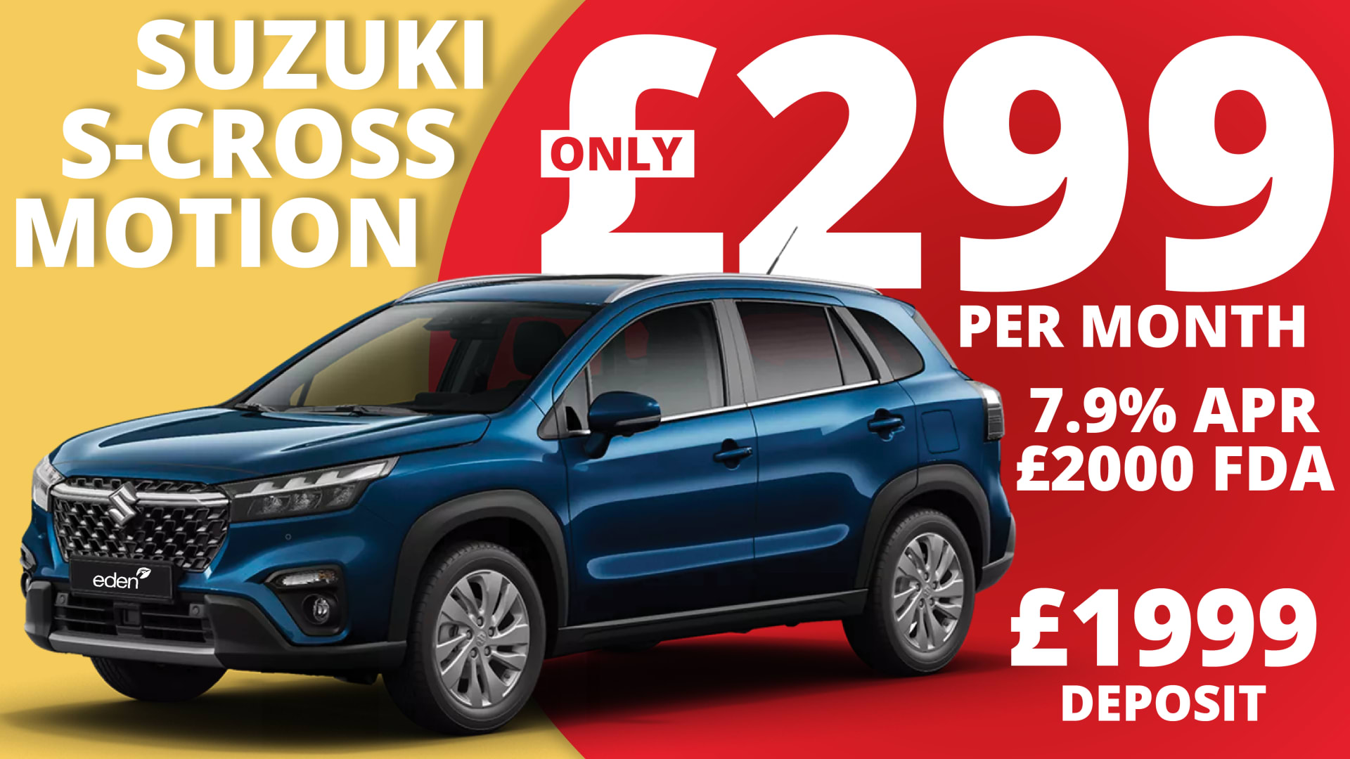 S-Cross Motion Just £299 Per Month!