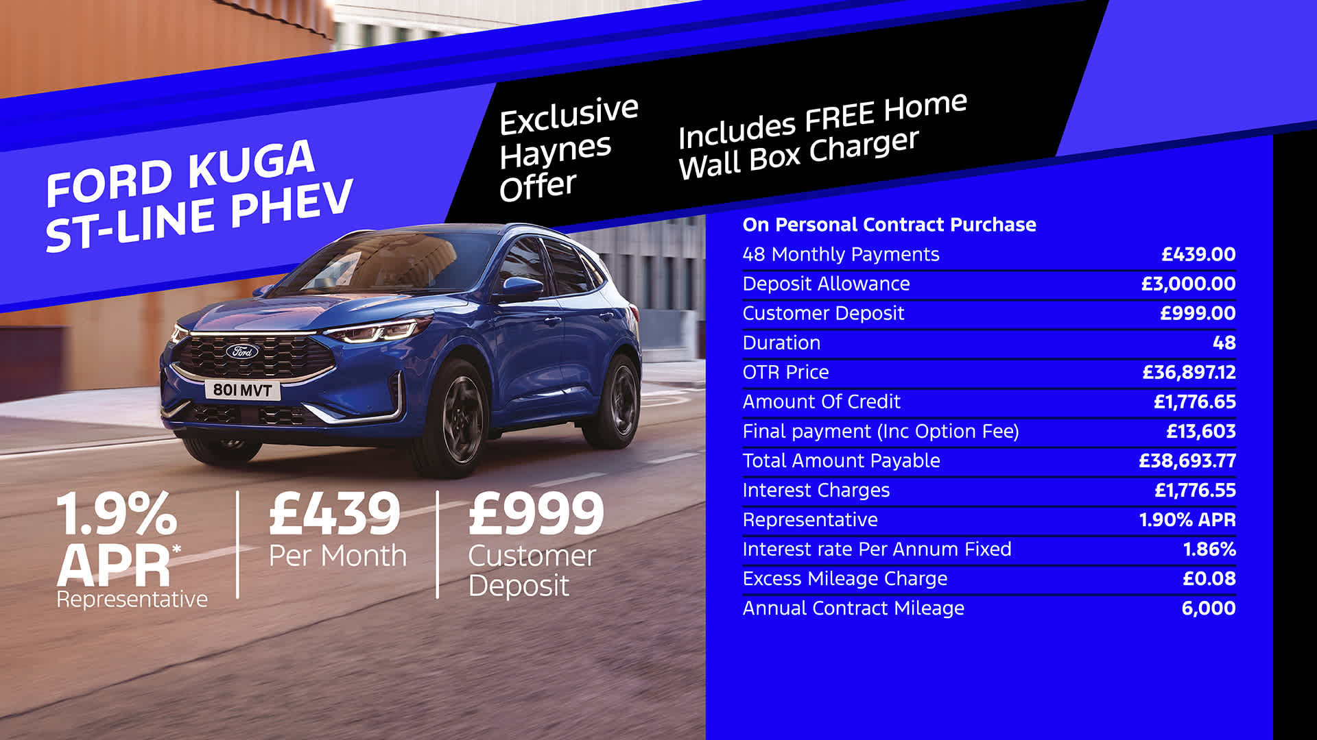 Ford Kuga PHEV Offer