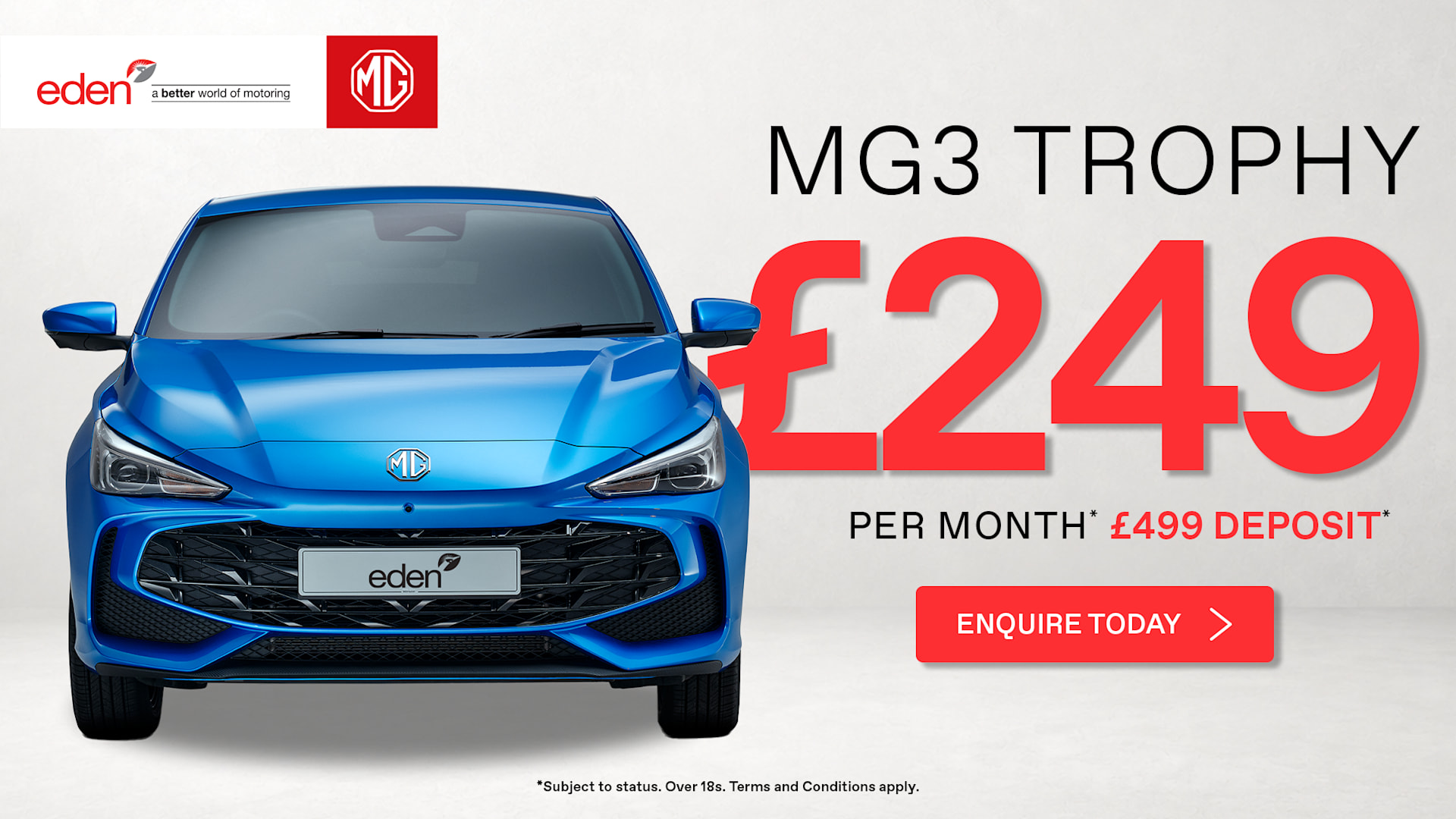 MG3 Trophy £249 Offer