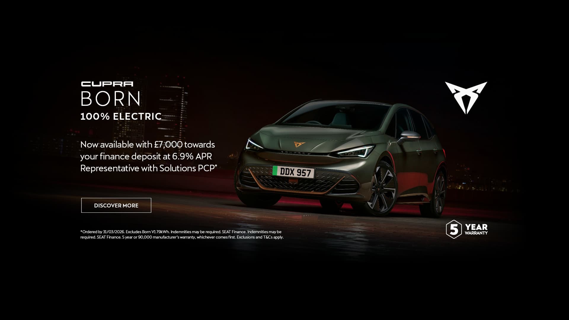 CUPRA Born Finance Offer