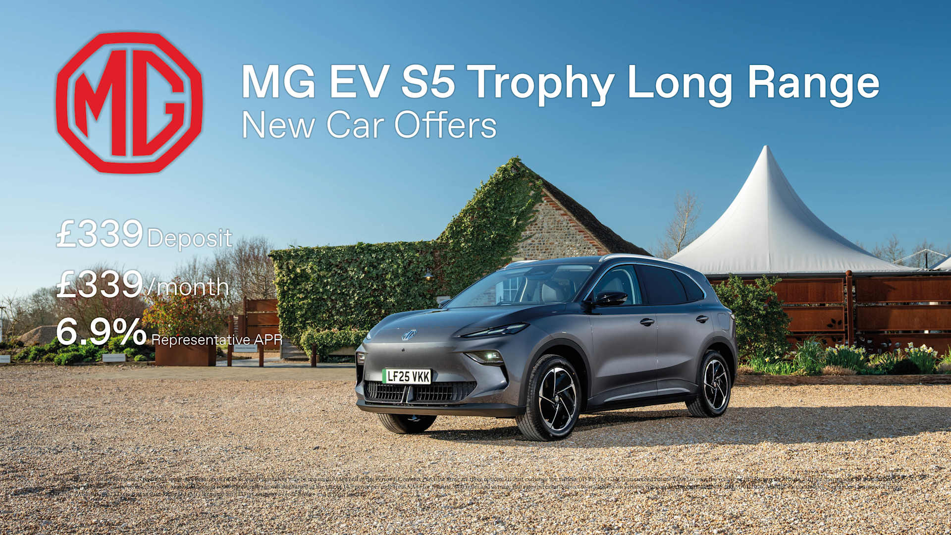 MG EV S5 Trophy Long Range Offer Finance Example