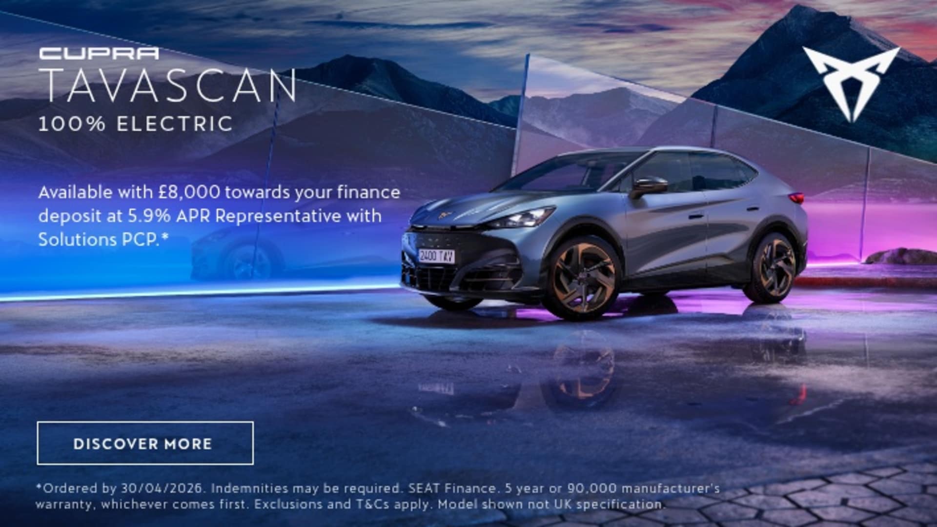 CUPRA TAVASCAN OFFER