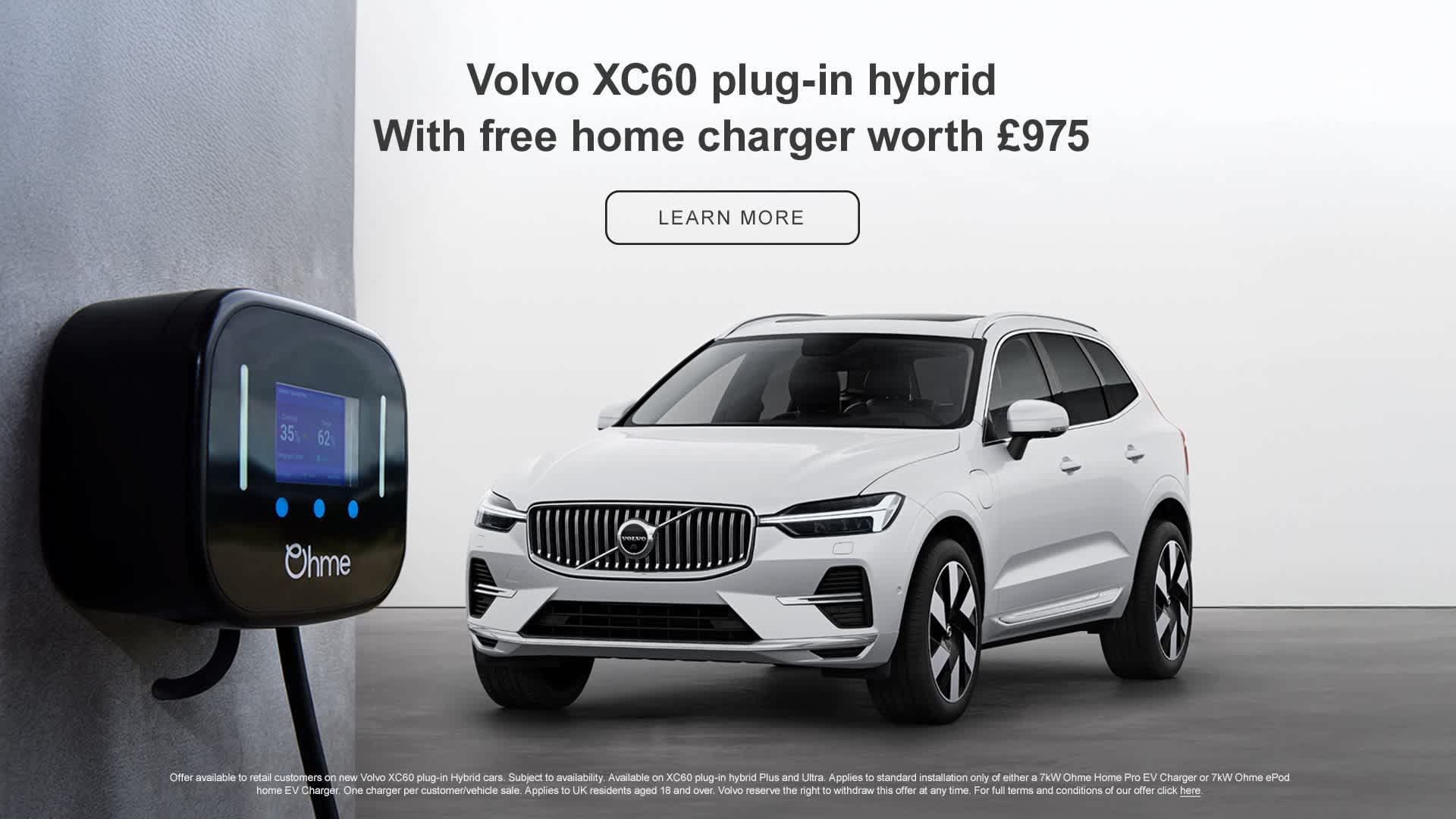 Volvo XC60 Hybrid free home charger 2025 