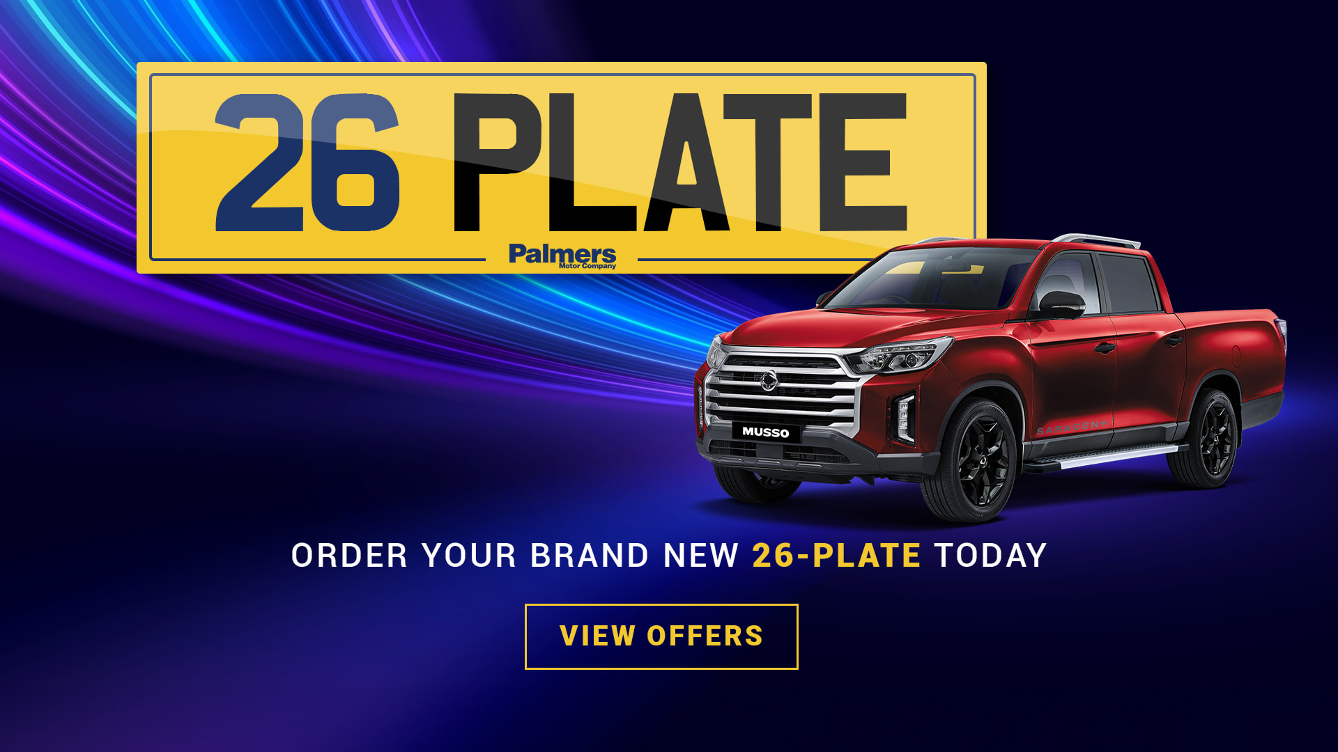 Brand New 26 Plate 