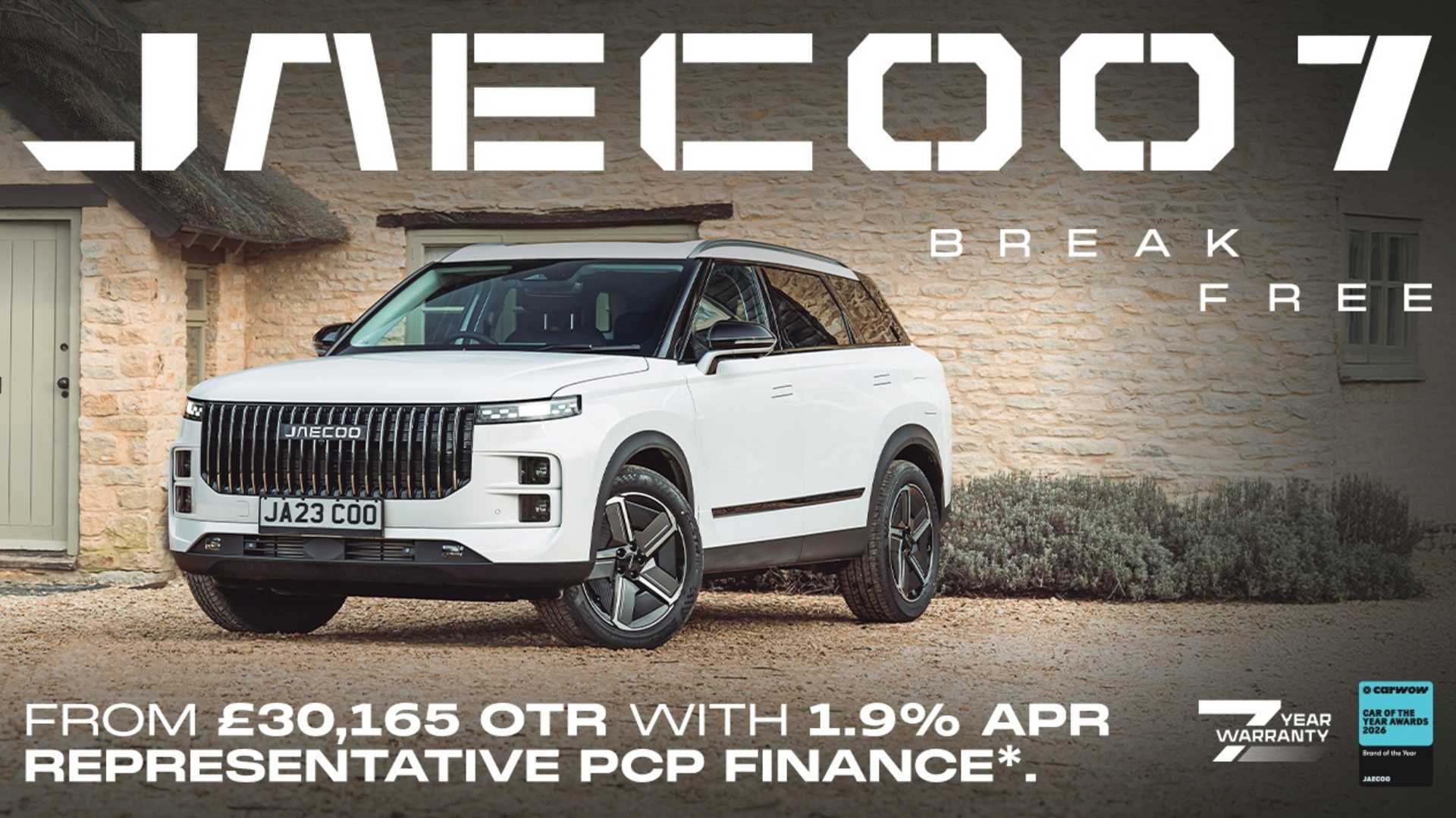 JAECOO 7 Q3 Offers 