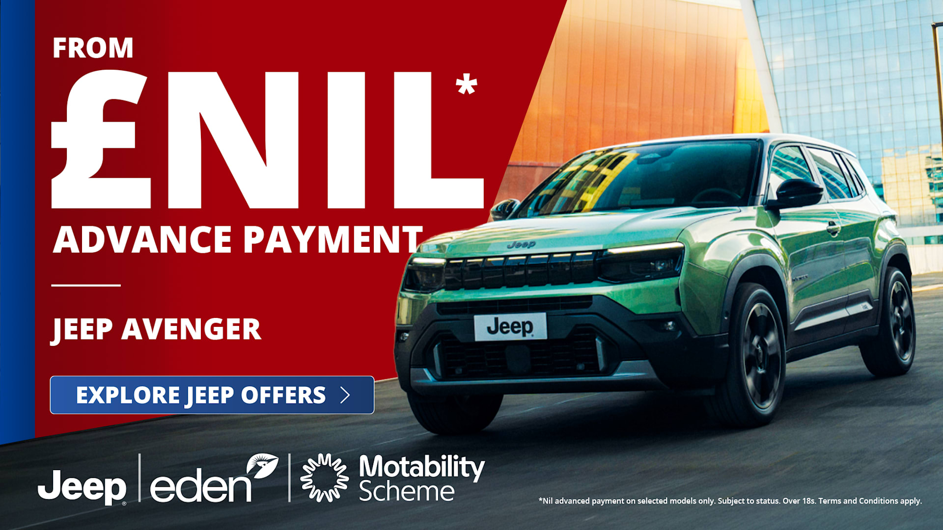 Jeep Avenger Motability Offers