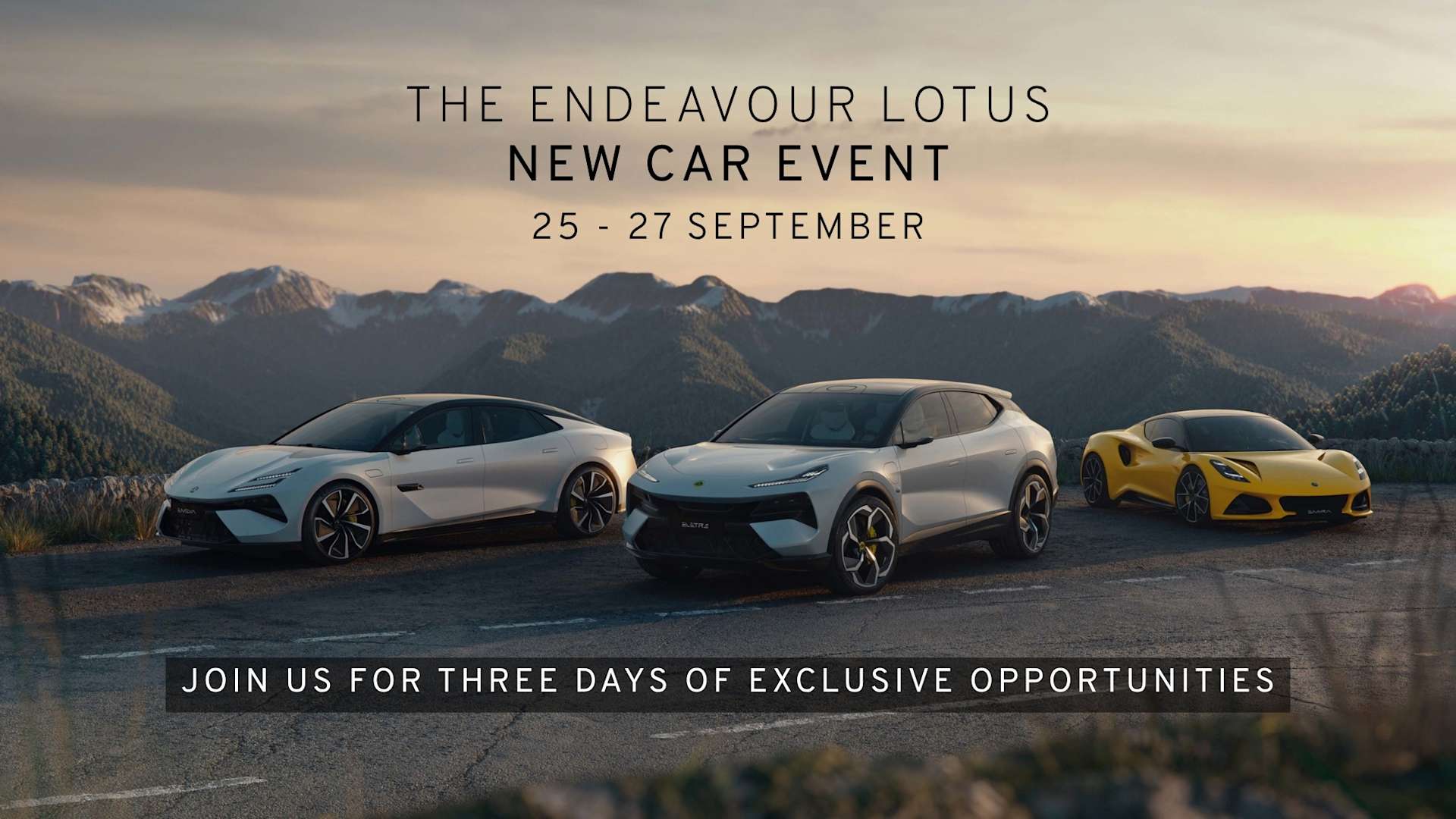 Lotus sales event 25th-27th