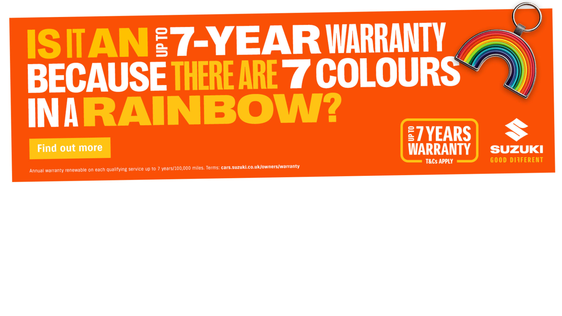 Seven Year Warranty Banner