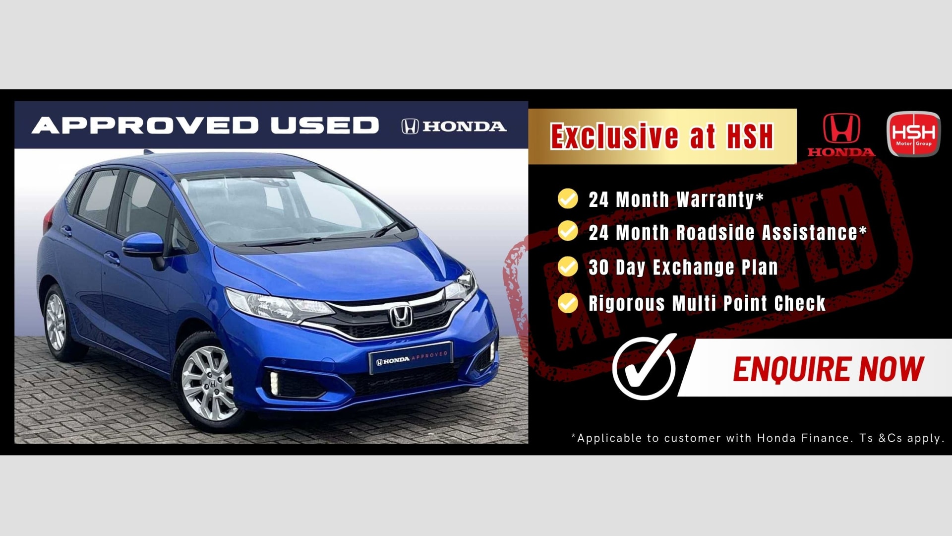 Approved Used Honda Car Exclusive Benefits