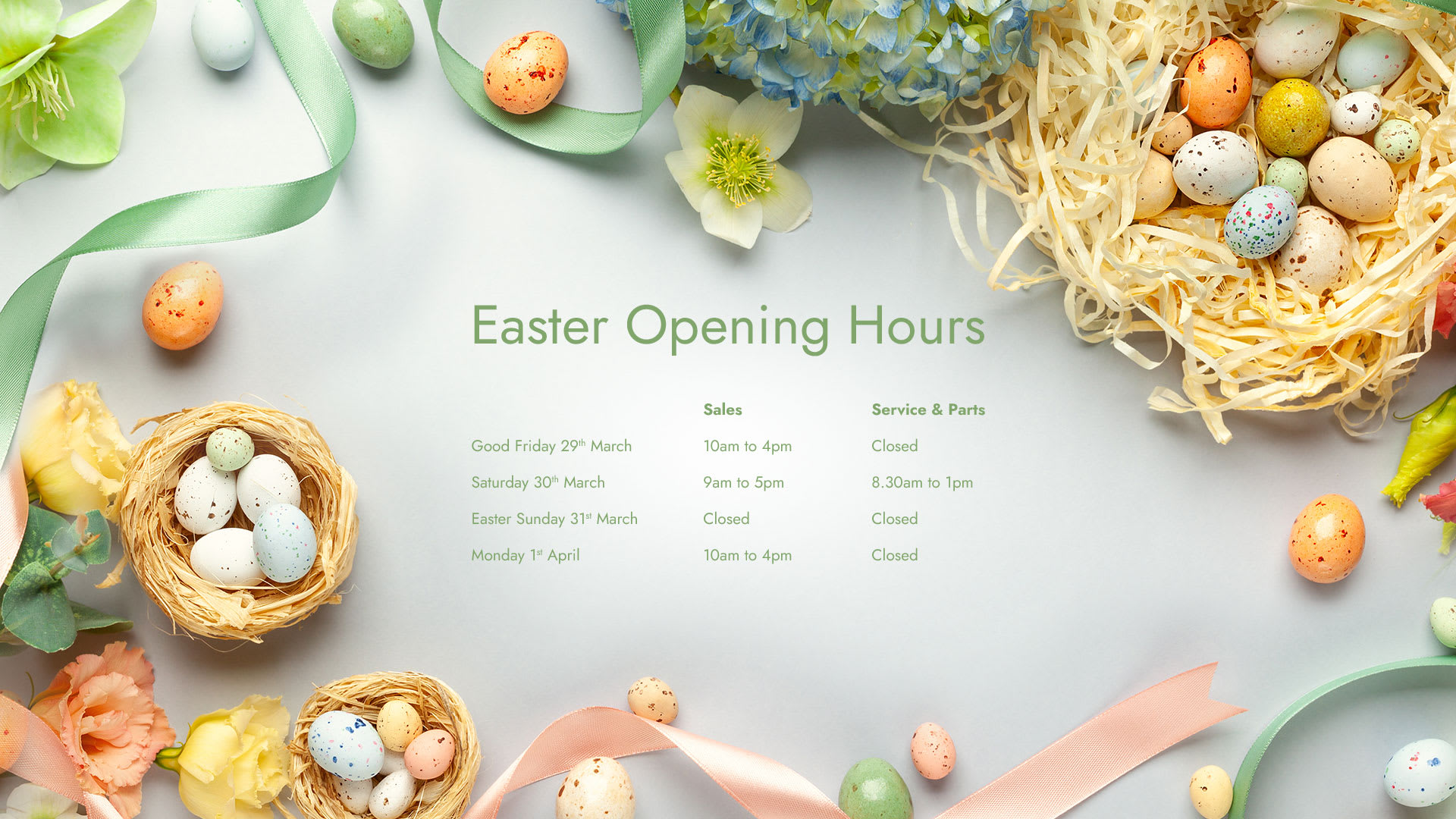 Spring Opening Hours