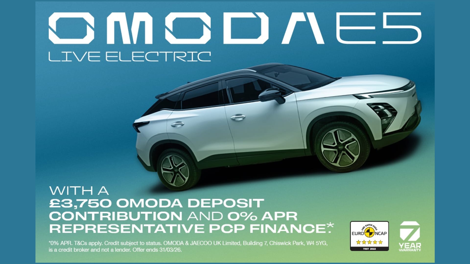 OMODA E5 Q1 2026 Offers