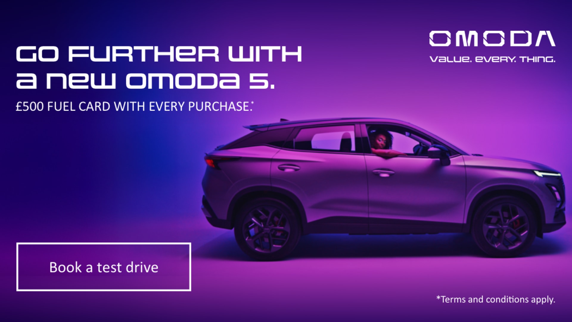 OMODA 5 Q2 OFFER 2025 £500 fuel card