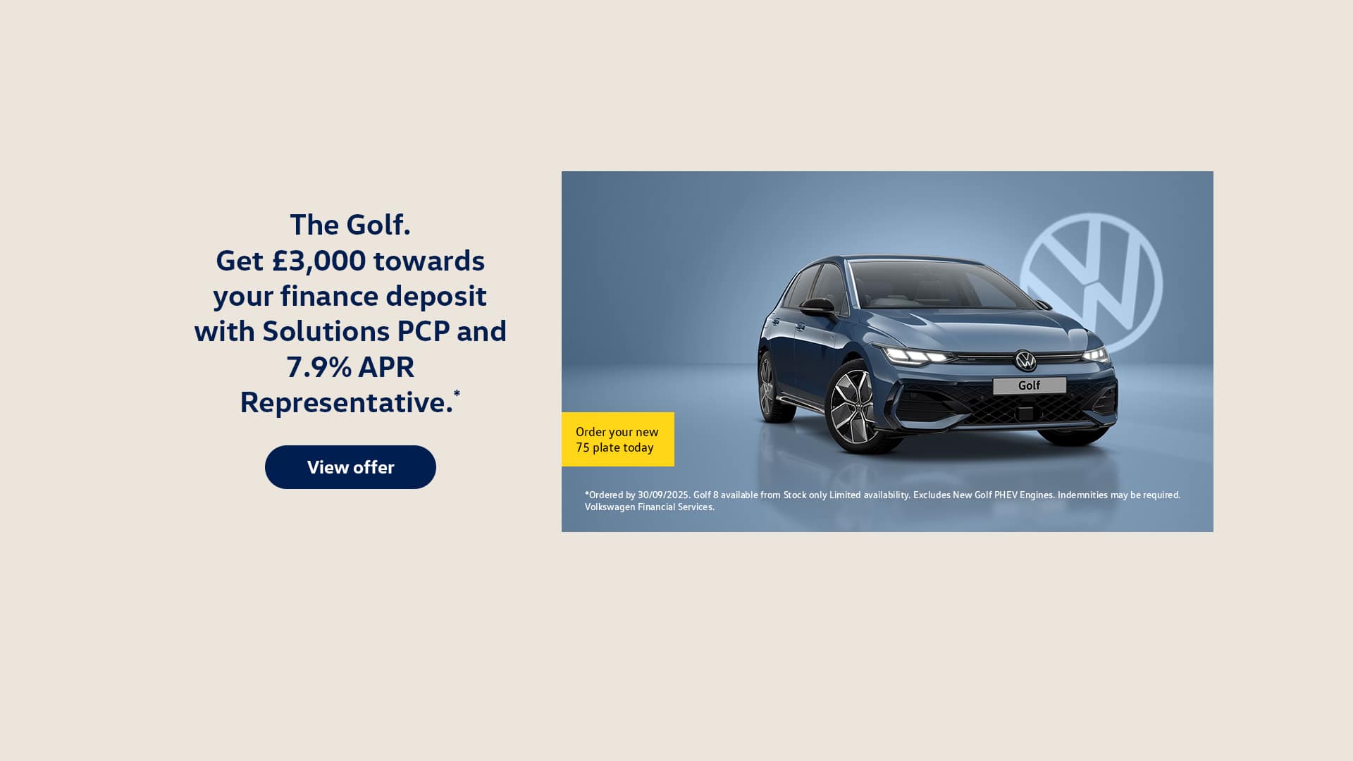 Golf New Car Plate 