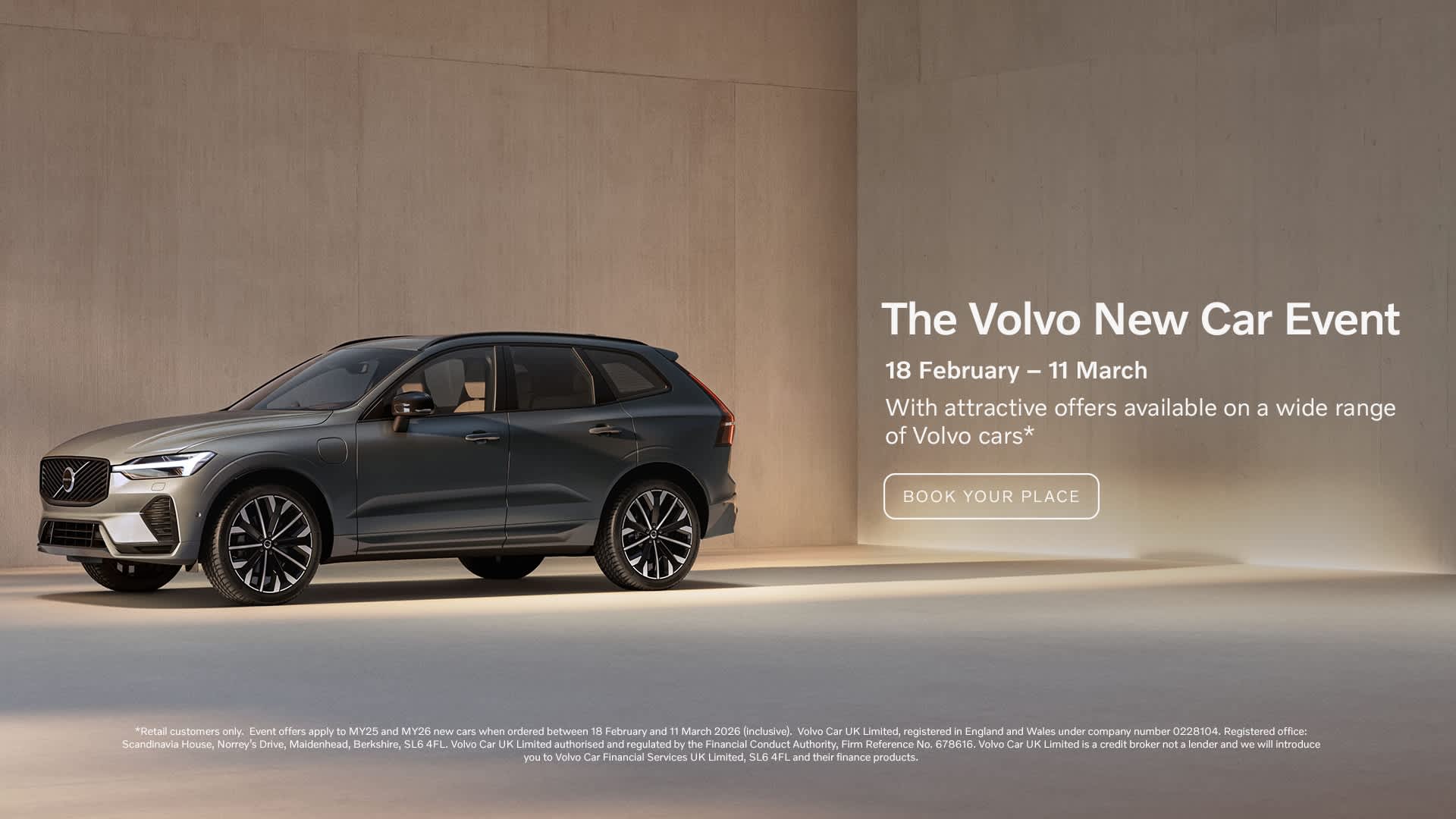 Volvo New car event 18th Feb -11th March