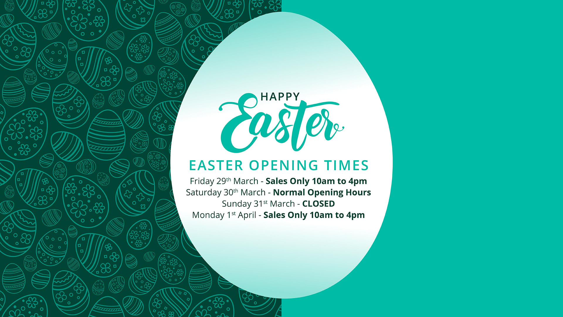 Easter Opening Times 2024
