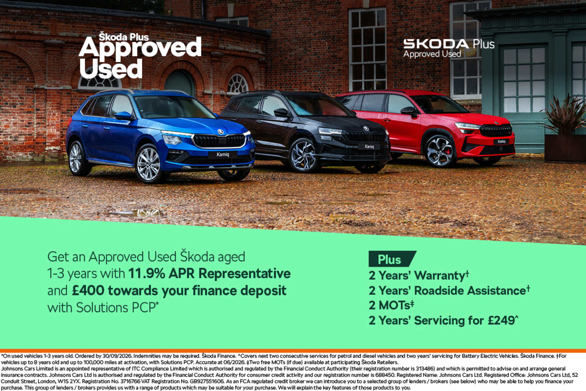 Approved Used (Kamiq, Karoq & Kodiaq) until Sept 26