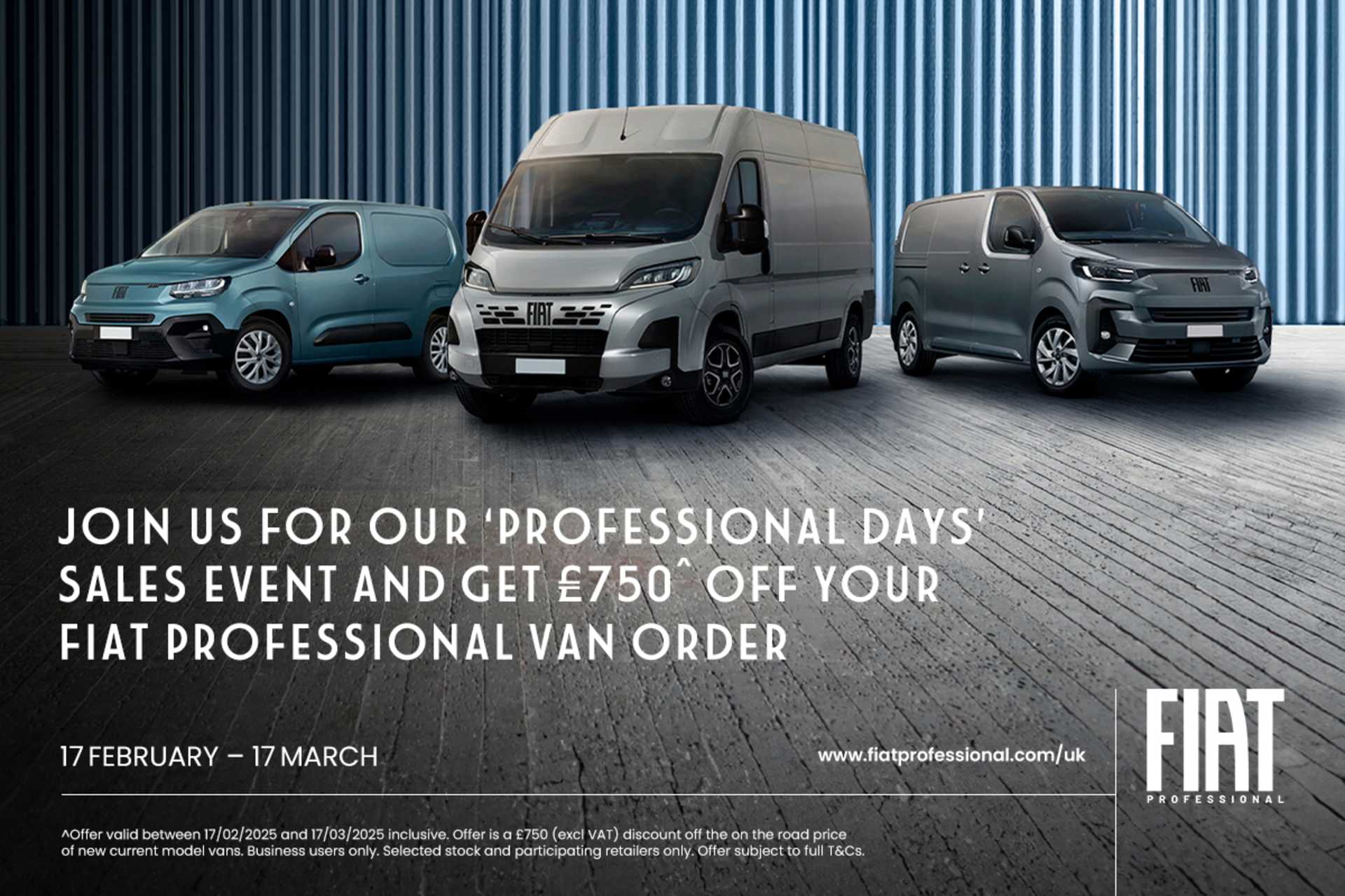 Fiat Pro Professional Days Sales Event - 17th Feb - 17th March