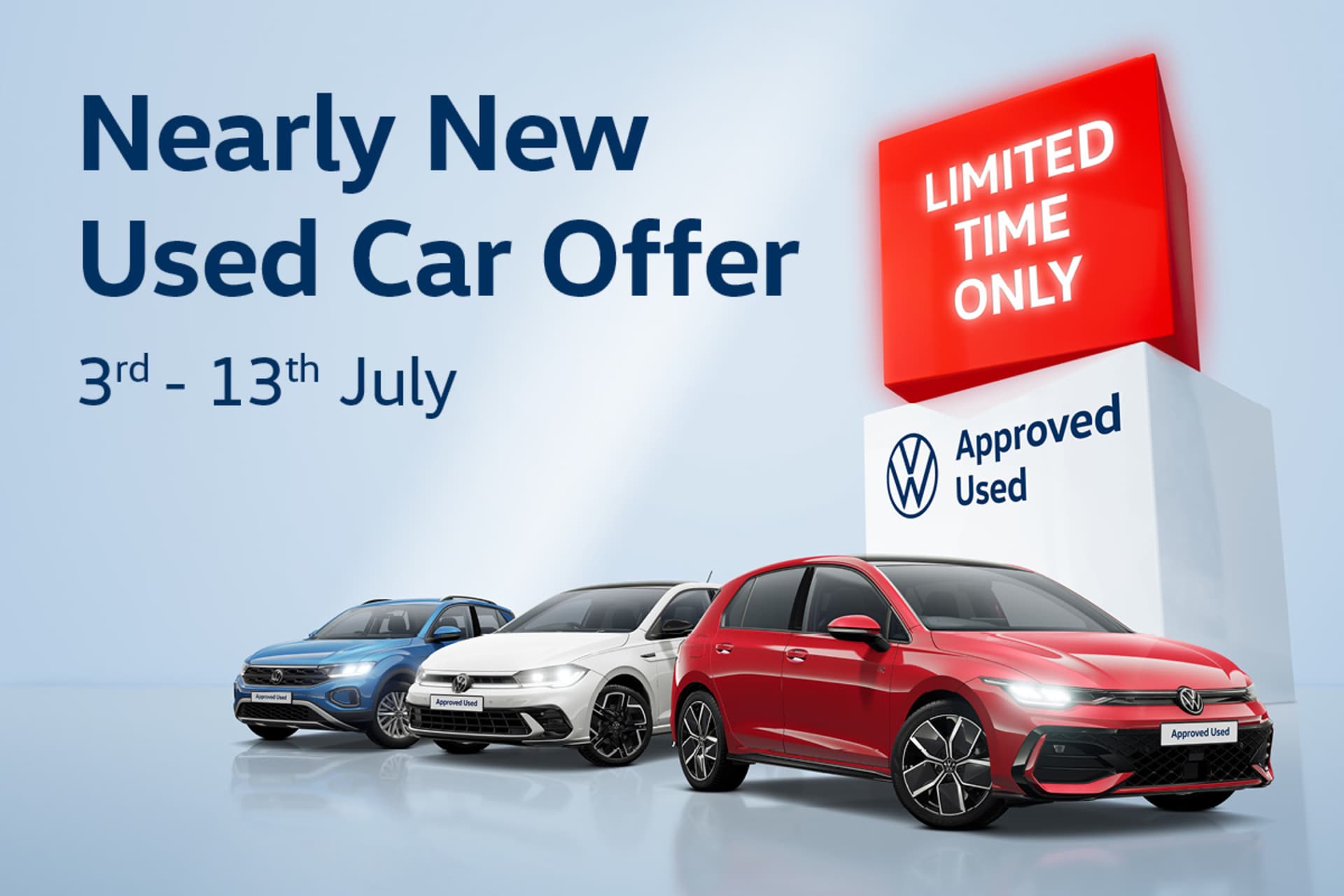 Nearly New Used Car Offer