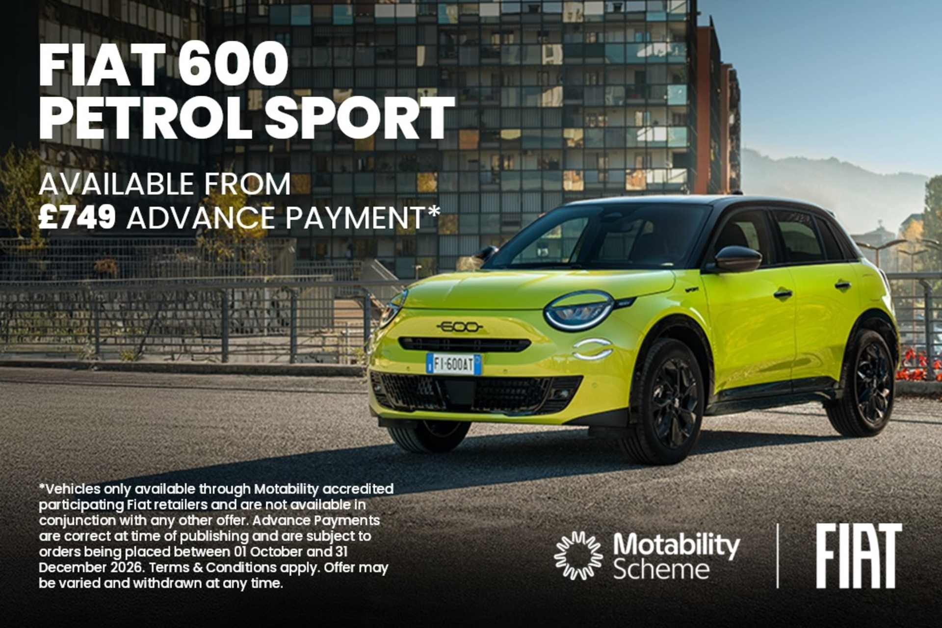 Fiat 600 Motability