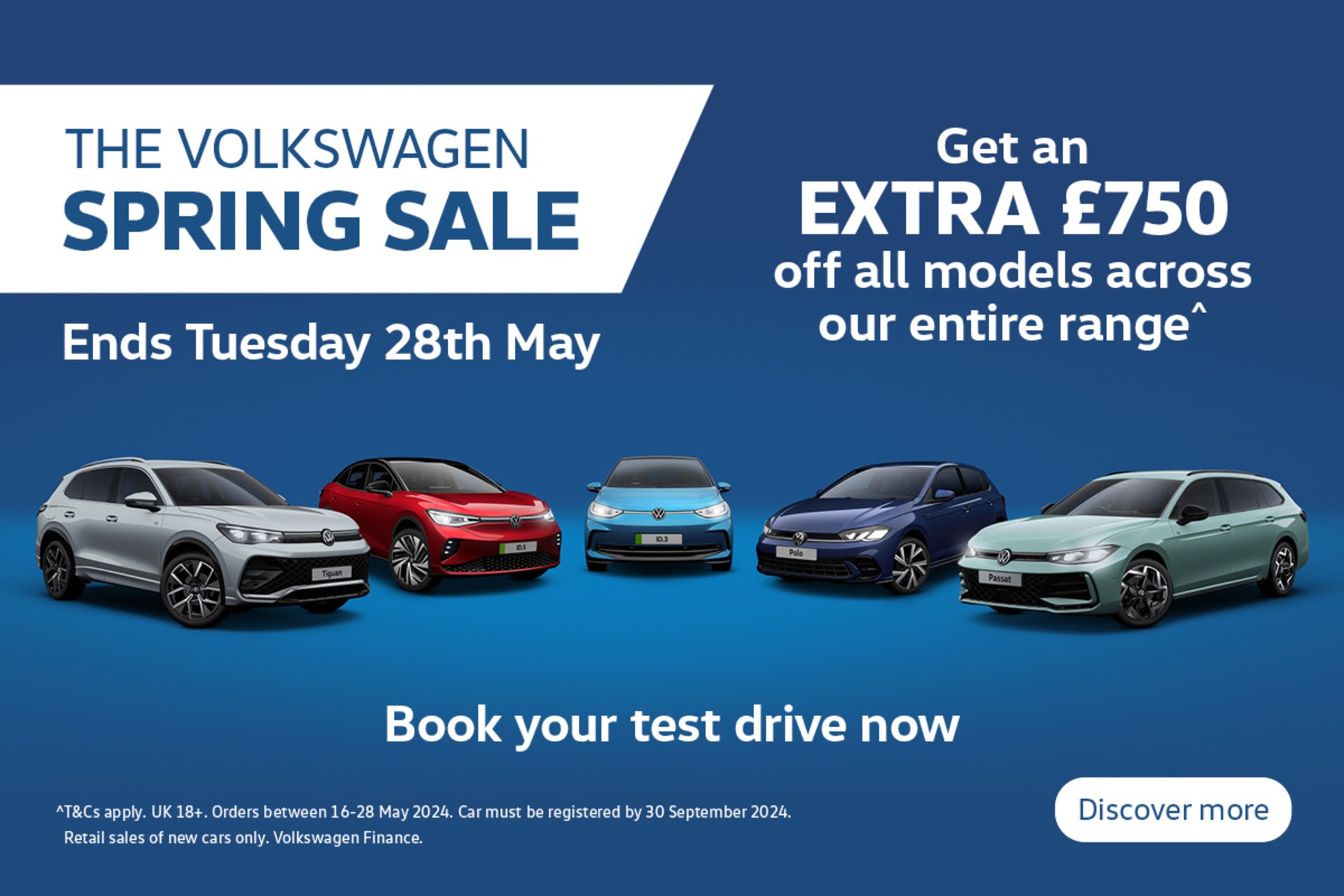 The Volkswagen Spring Sale, 16th - 28th May