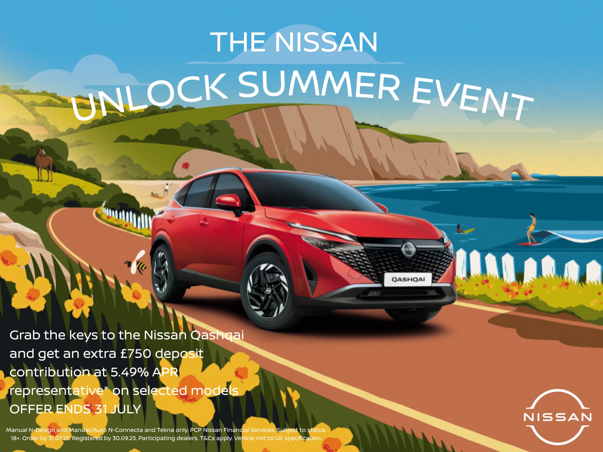 Nissan Qashqai Unlock Summer 