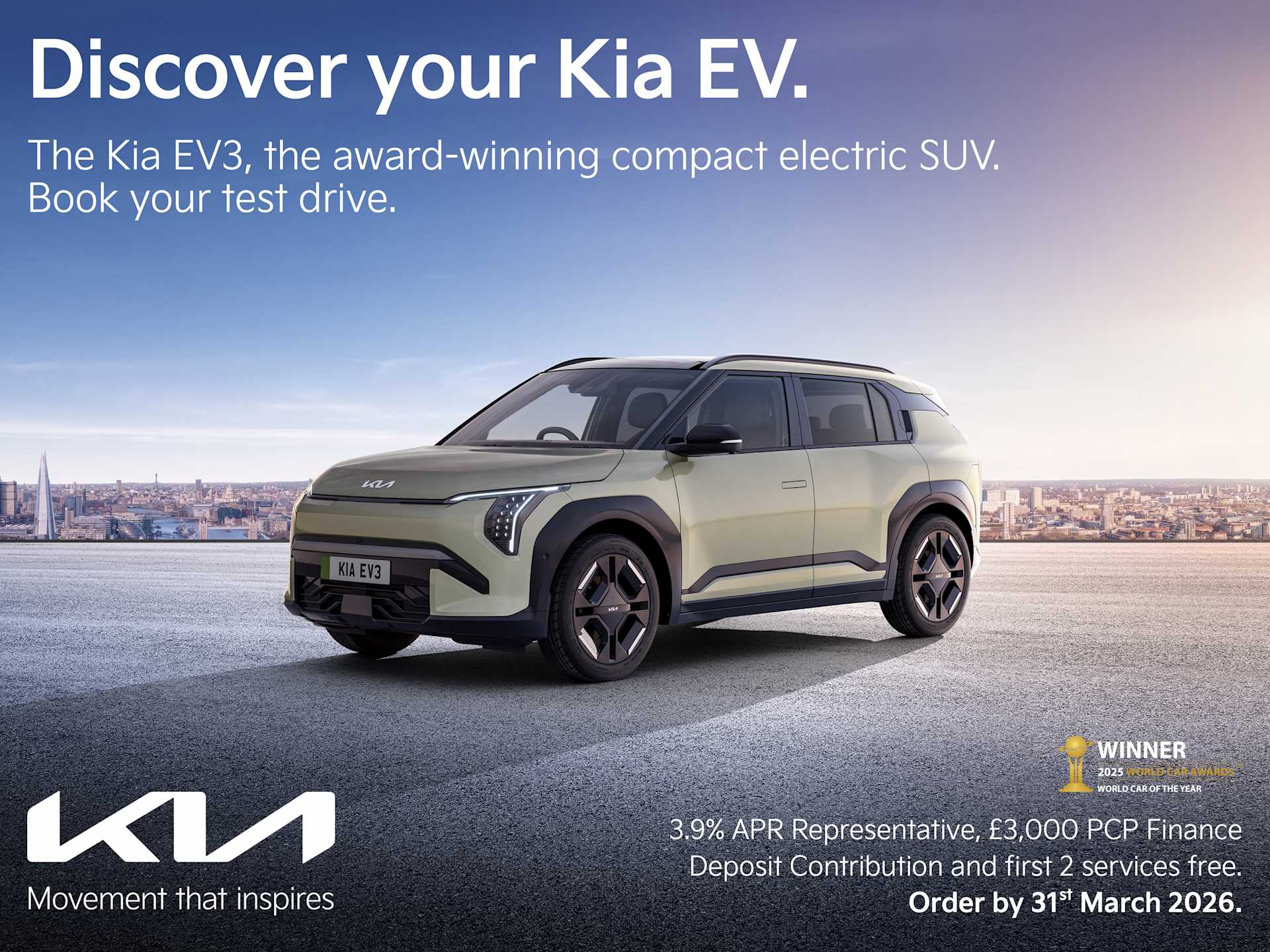 Kia EV3 Q1 2026