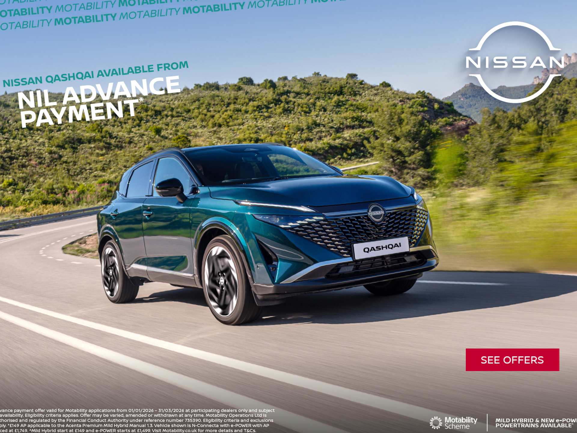 Nissan Qashqai - Motability 