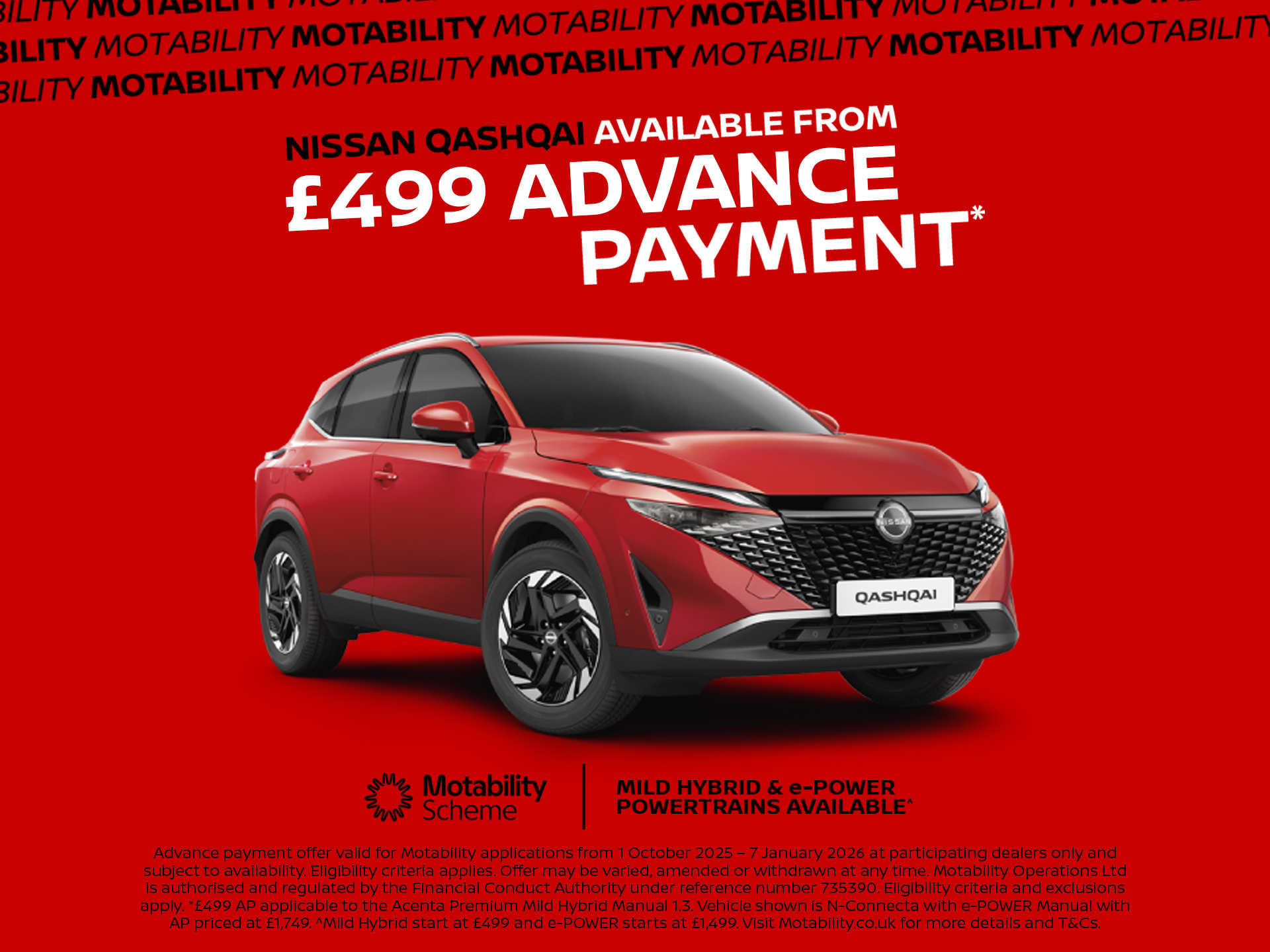 Nissan Qashqai Motability 