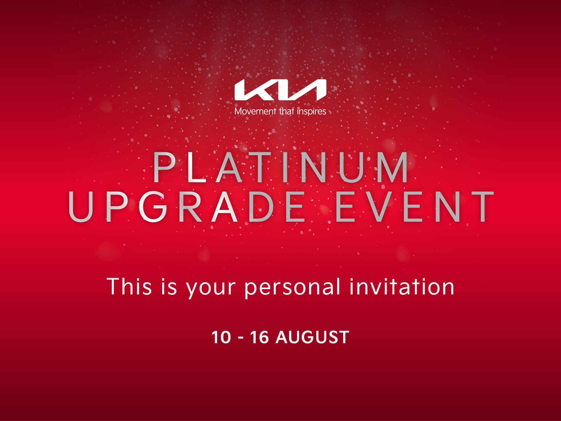 Platinum Upgrade Event