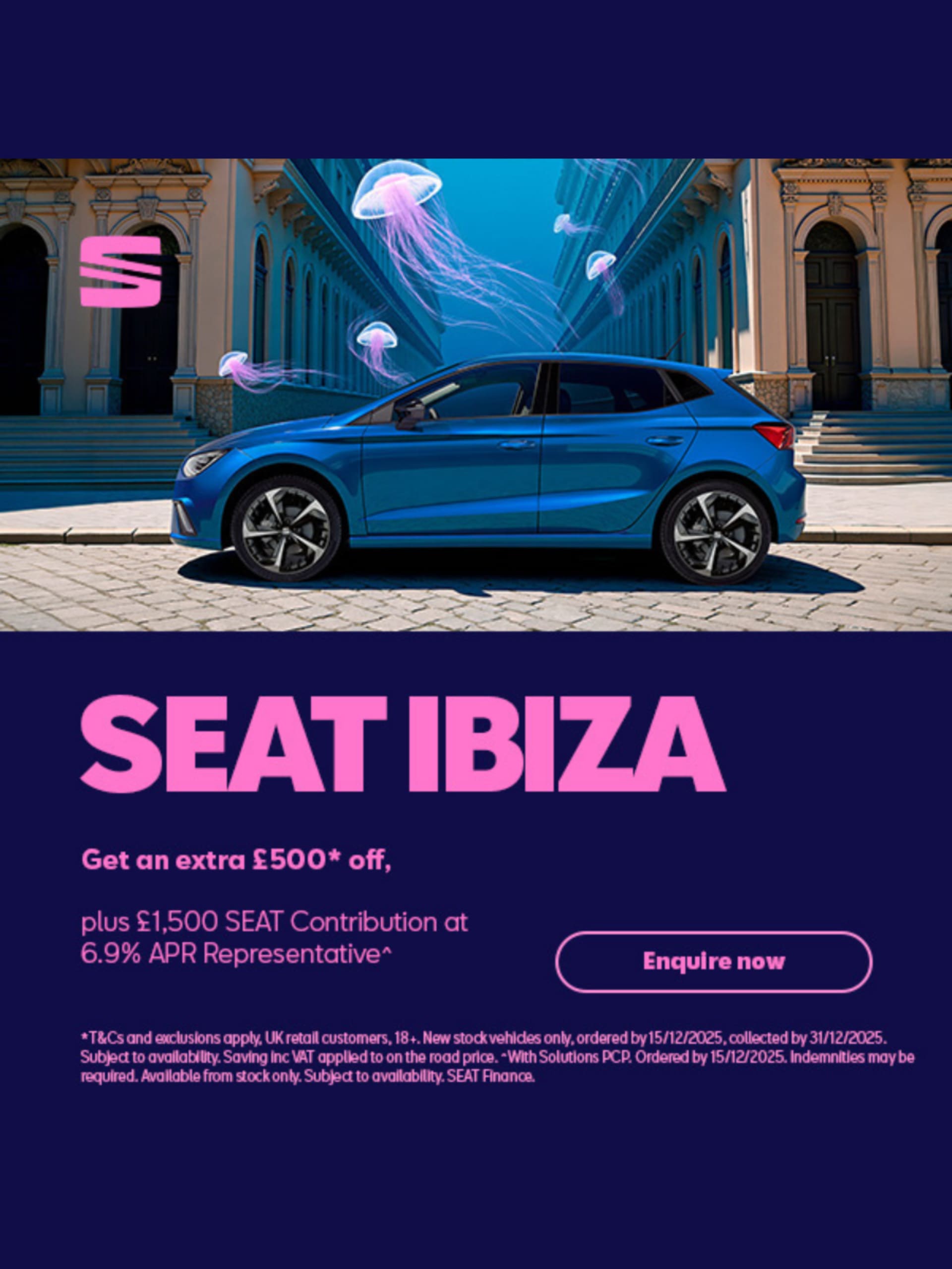 SEAT Ibiza £500 enhanced offer