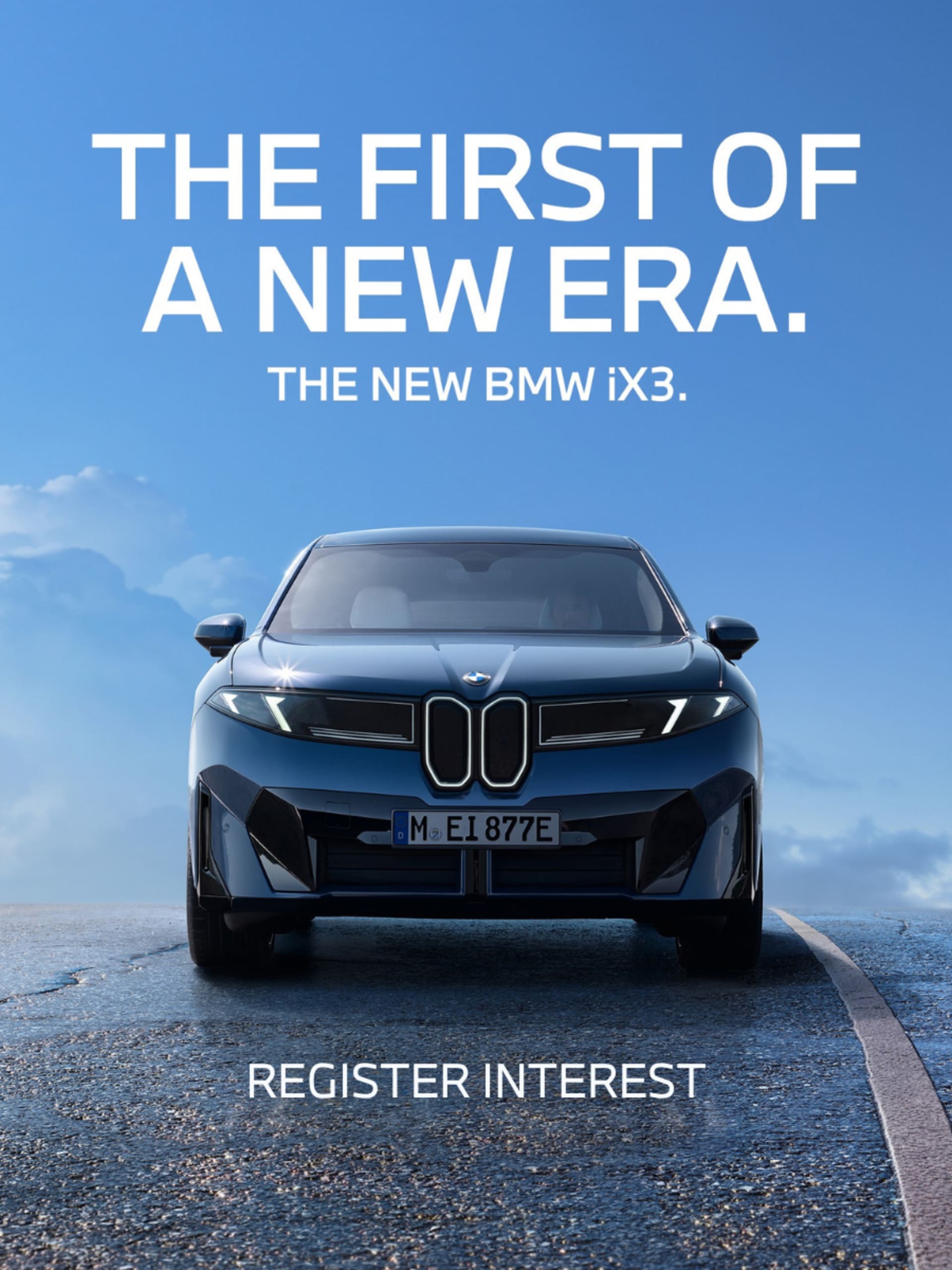 Register interest in the new BMW ix3