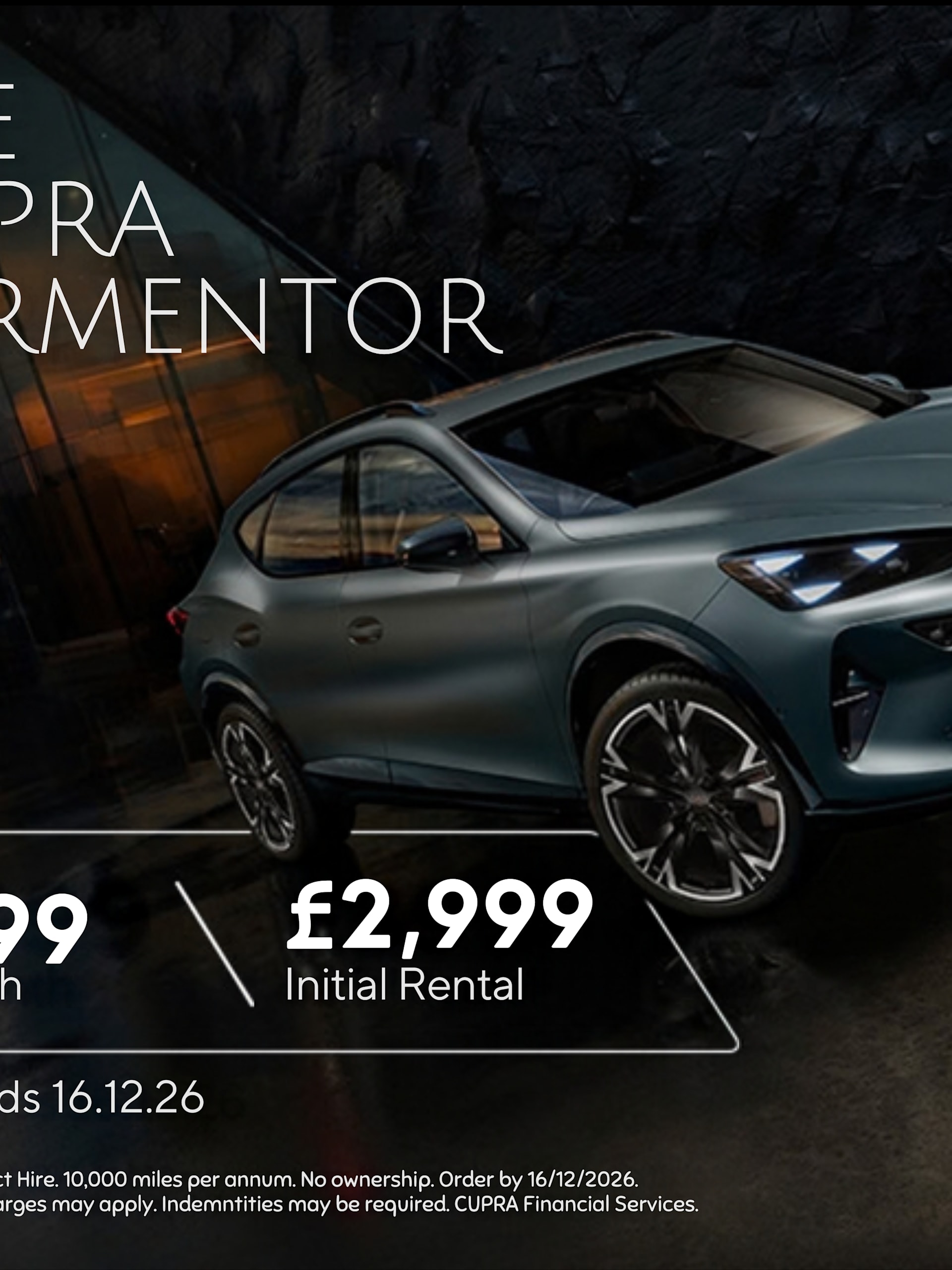 CUPRA FORMENTOR PCH BANNER