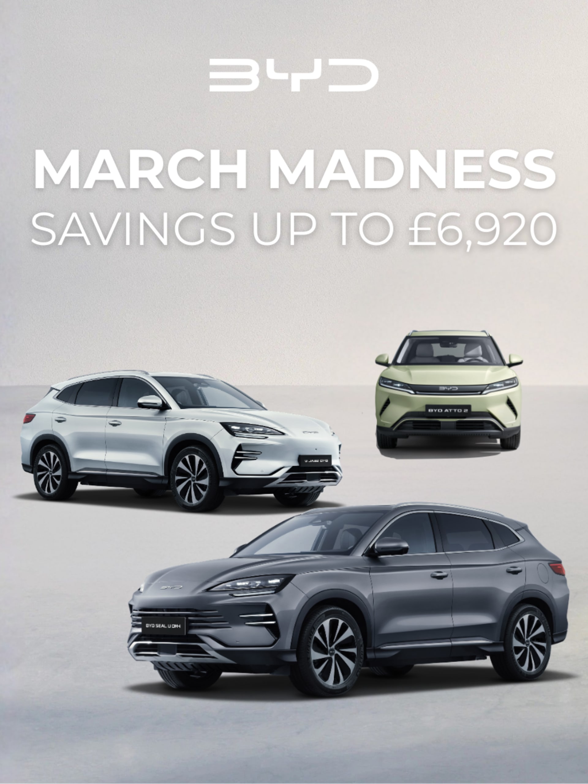 BYD March Madness - Savings Up To £6,920 