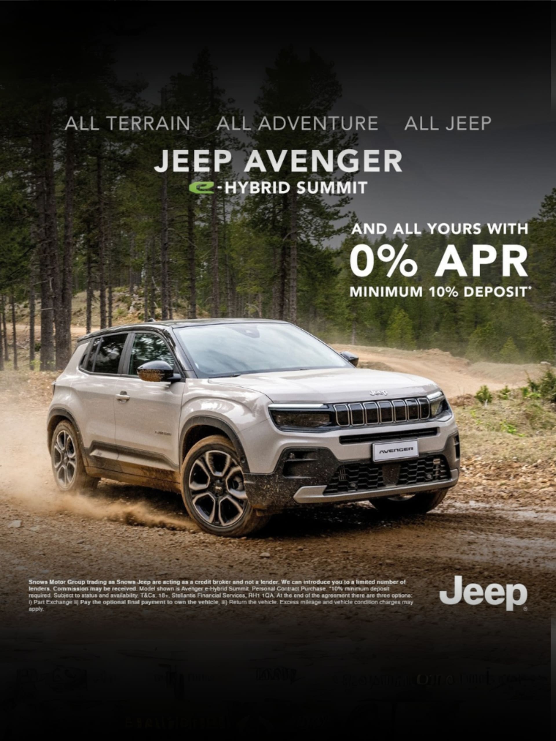 Jeep Avenger e-hybrid Summit 0% APR