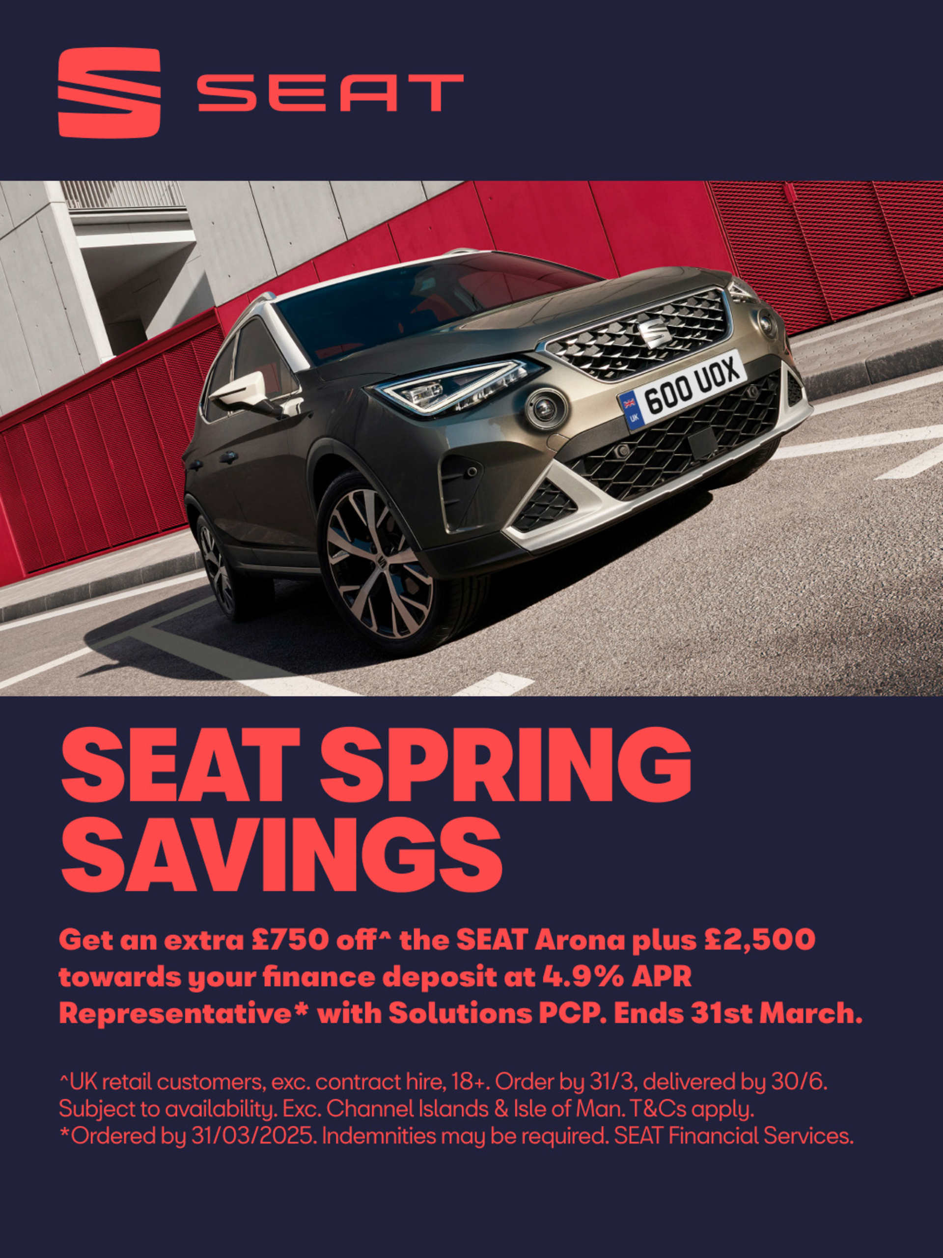 SEAT Arona Spring Savings