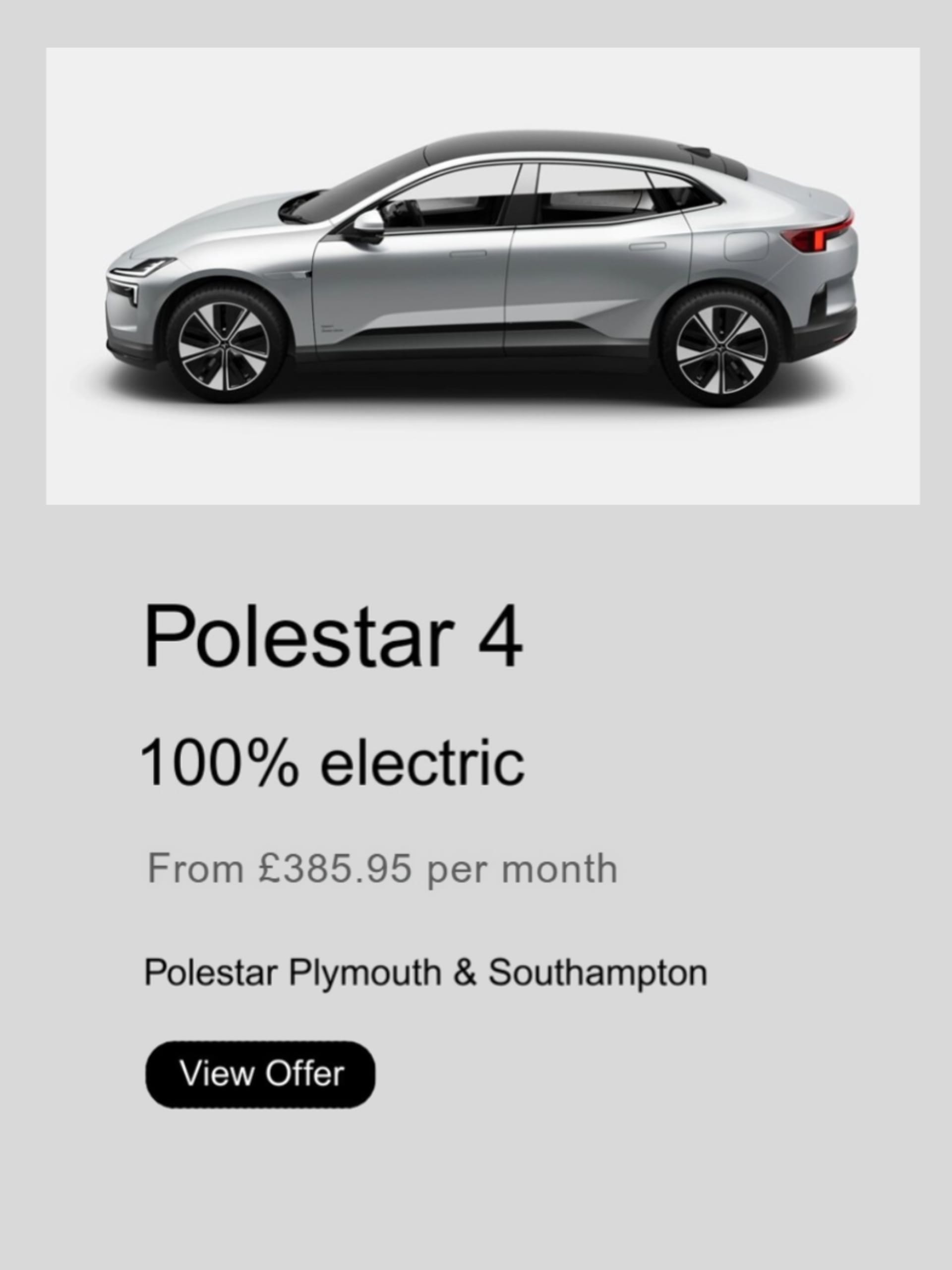 Polestar 4 PCH offer