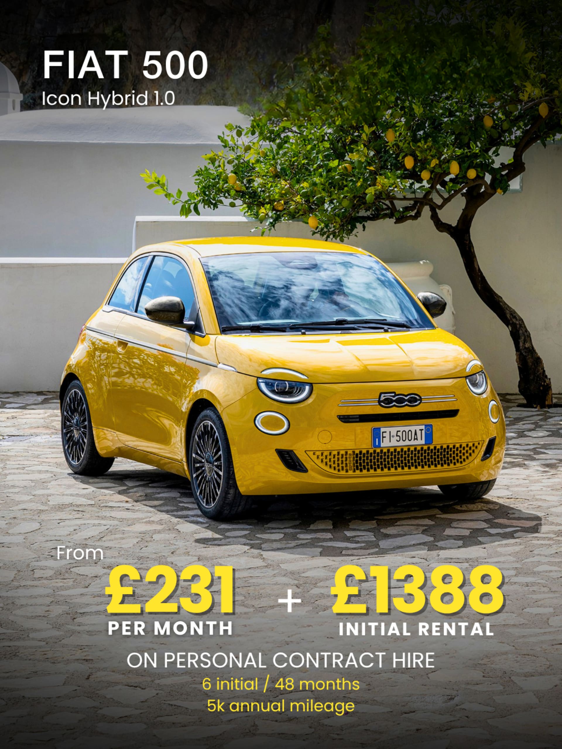 Fiat 500 Hybrid Icon PCH Offer July 2026