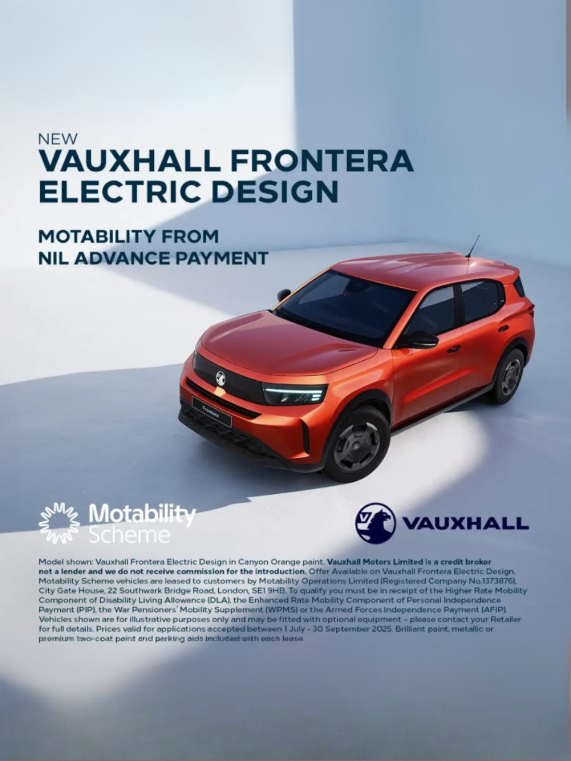 Vauxhall Motability Electric Offer